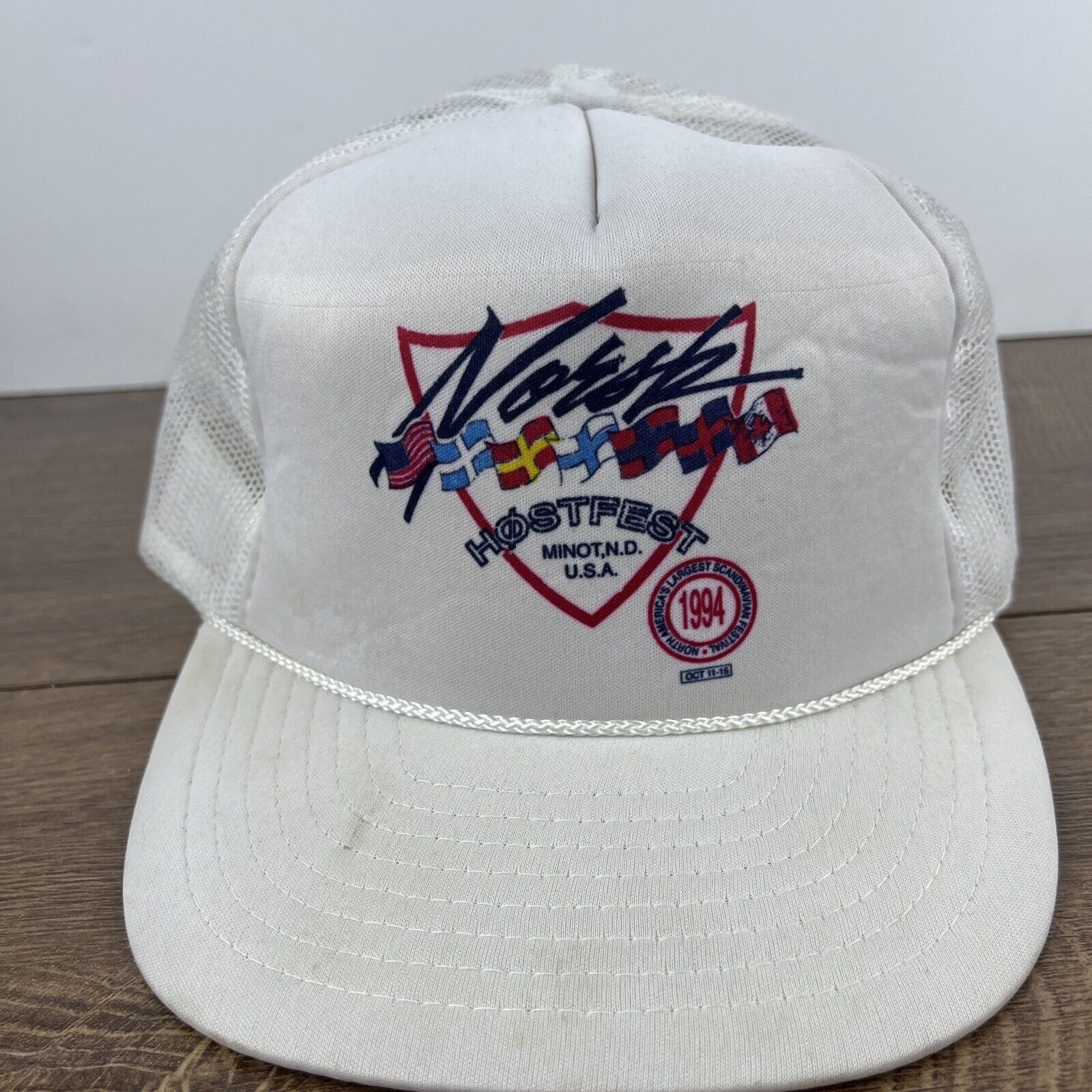 Other Hostfest Hat Hostfest Hat Snapback White Adjustable Hat Adul Size ONE SIZE - 3 Thumbnail