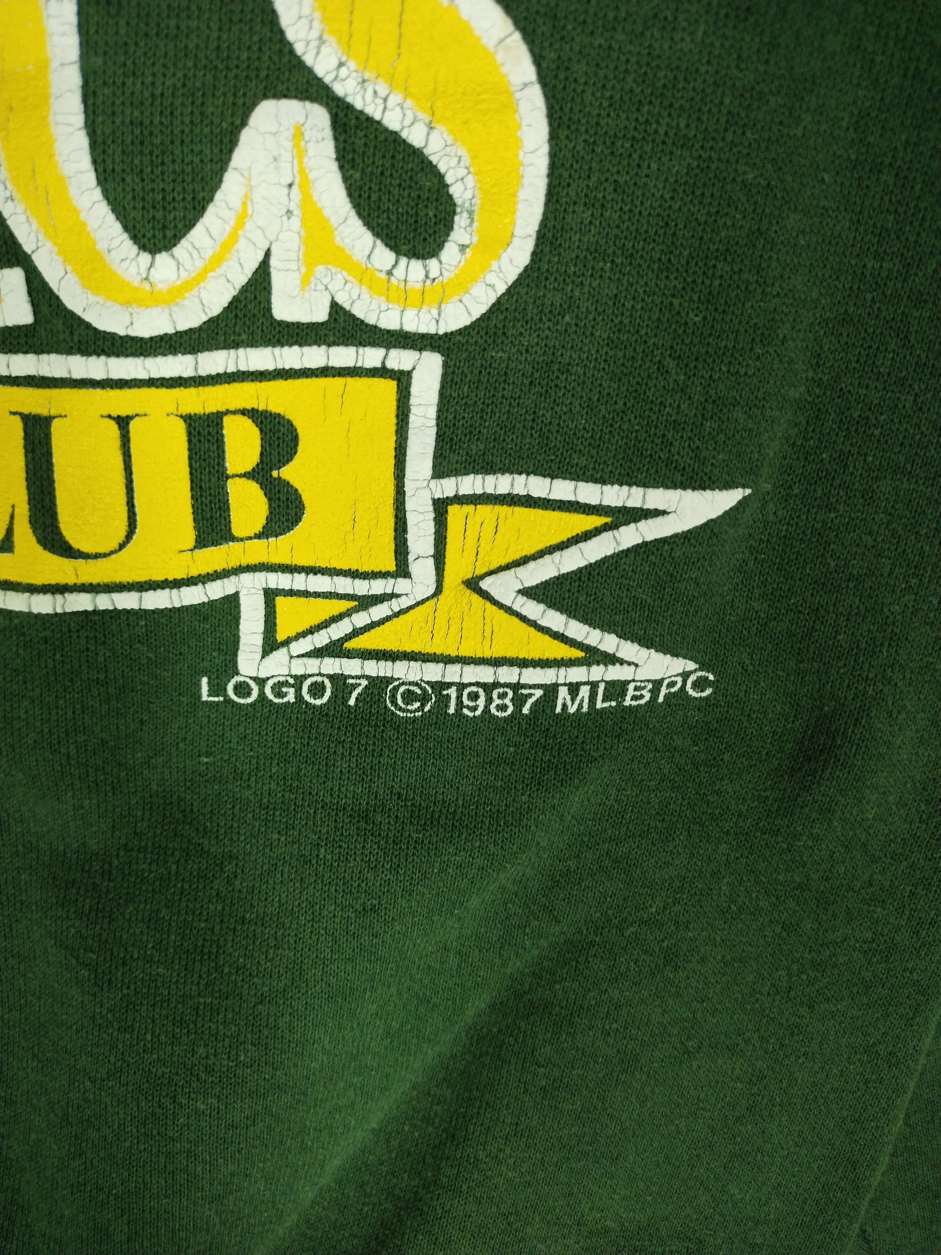 Vintage Vtg 1987 MLBPC Logo 7 Oakland Baseball Club Sweatshirt Size US M / EU 48-50 / 2 - 14 Thumbnail