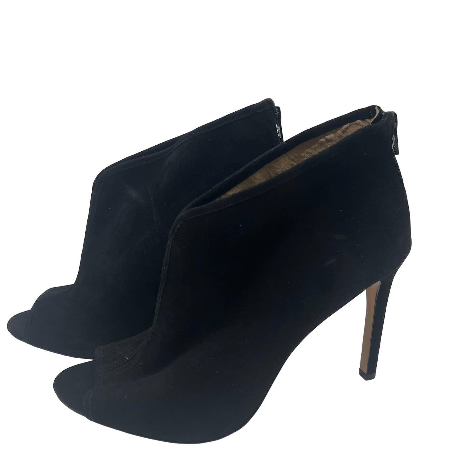 Other G.I.L.I. Peep Toe Zip Back Suede Booties Size 11 M Size US 11 / IT 41 - 1 Thumbnail