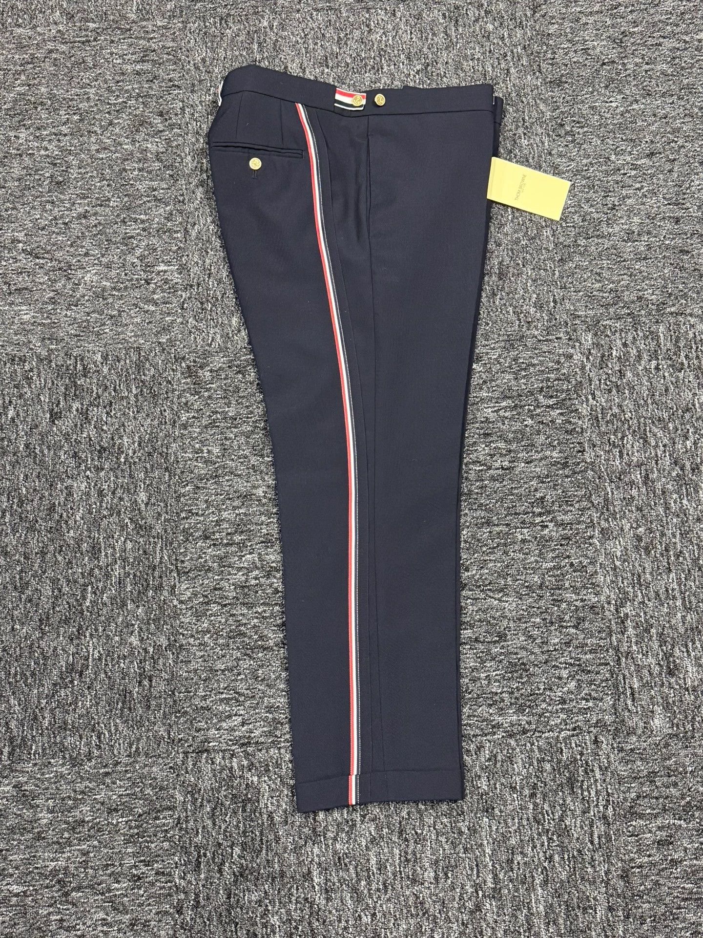 Thom Browne Thom Browne Navy Blue Side Color Block Trousers 3 Rare Size US 34 / EU 50 - 4 Thumbnail