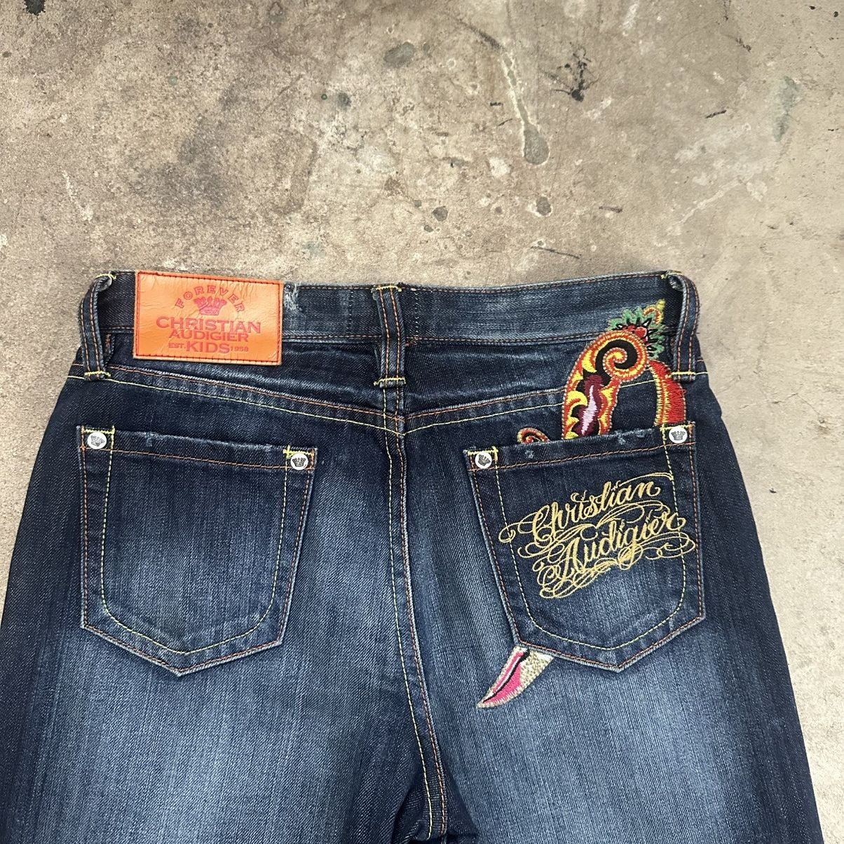 Ed Hardy Vintage 🐉 Ed Hardy by Christian Audigier jeans Size US 29 - 8 Thumbnail