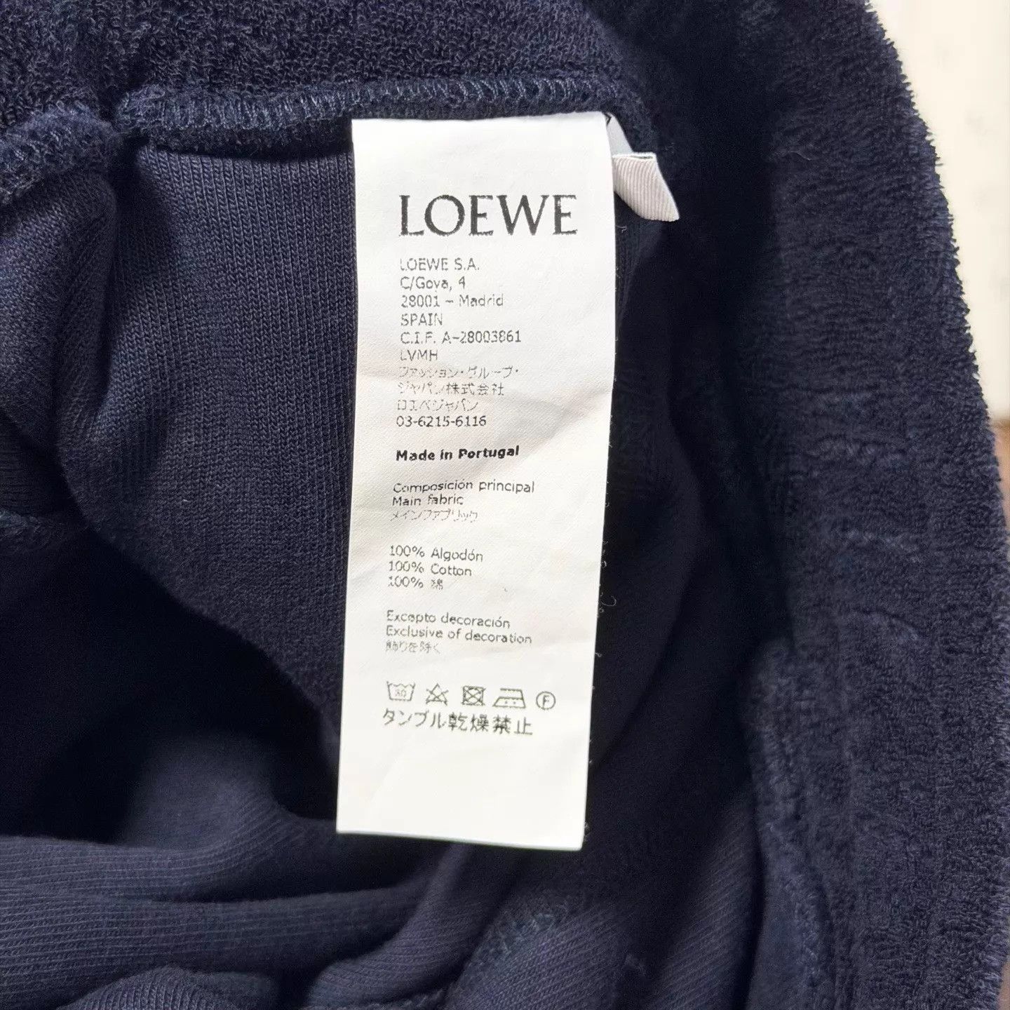Loewe Loewe Navy-Blue Embroidered Logo Drawstring Short (S) Size US 30 / EU 46 - 5 Thumbnail