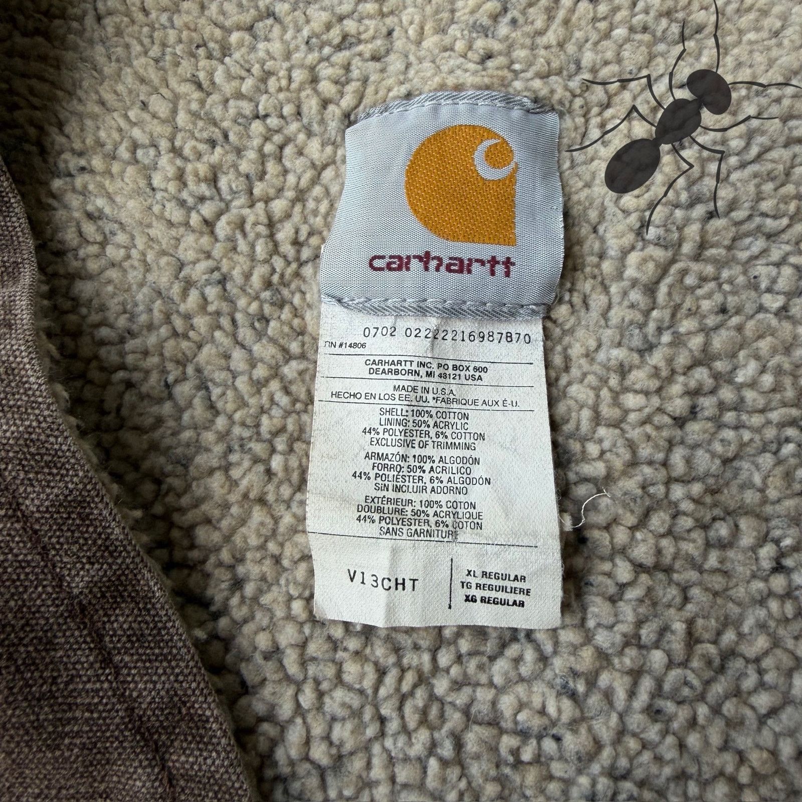 Carhartt × Vintage Carhartt V13 CHT brown faded work wear vest Size US XL / EU 56 / 4 - 3 Thumbnail