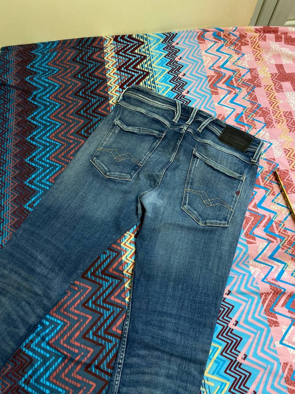 Replay × Vintage Replay Blue Vintage Denim Jeans Y2K Size US 33 - 12 Thumbnail