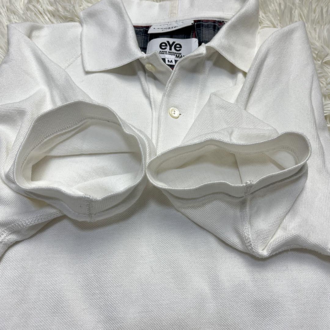 Junya Watanabe × Lacoste [Rare]Lacoste eYe Junya Watanabe Polo Shirt, Size M, White Size US M / EU 48-50 / 2 - 5 Thumbnail