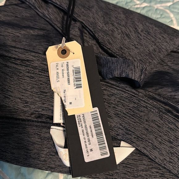 Palm Angels PALM ANGELS Crop top blue grey M Size M / US 6-8 / IT 42-44 - 7 Thumbnail