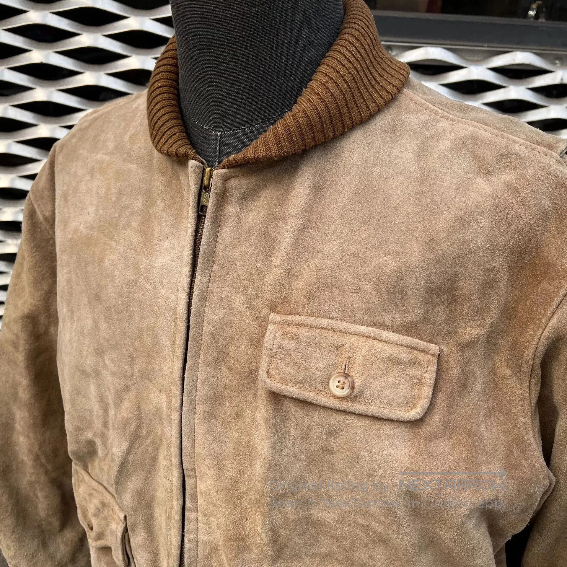 RRL Ralph Lauren rrl double rl suede leather bomber jacket. Size US M / EU 48-50 / 2 - 2 Thumbnail