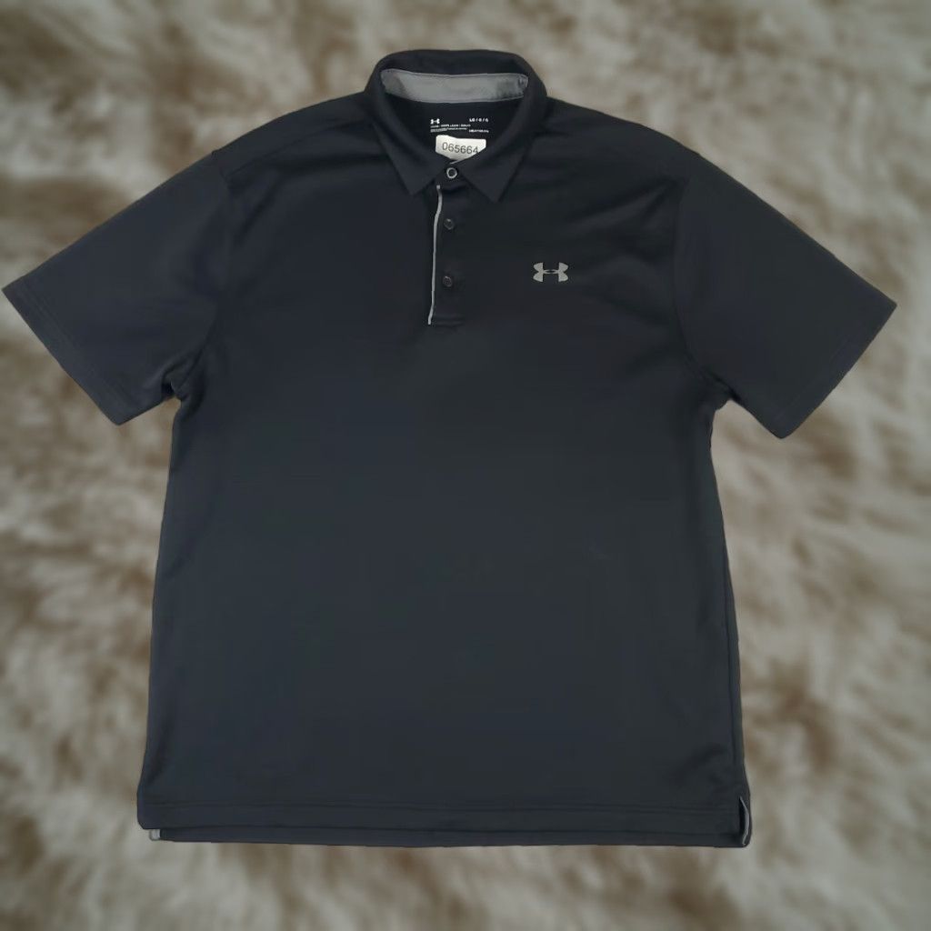 Under Armour Under Armour Polo Shirt Mens Size Large Black Golf Casual Short Sleeve Polo Shirt Size US L / EU 52-54 / 3 - 1 Thumbnail
