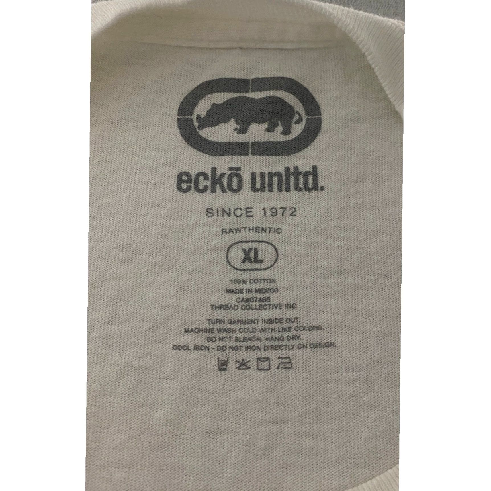 Ecko Unltd. VINTAGE Ecko Unltd Mens XL White Graphic T-Shirt Rhino Manny Slays All Y2K Streetwear Size US XL / EU 56 / 4 - 3 Thumbnail
