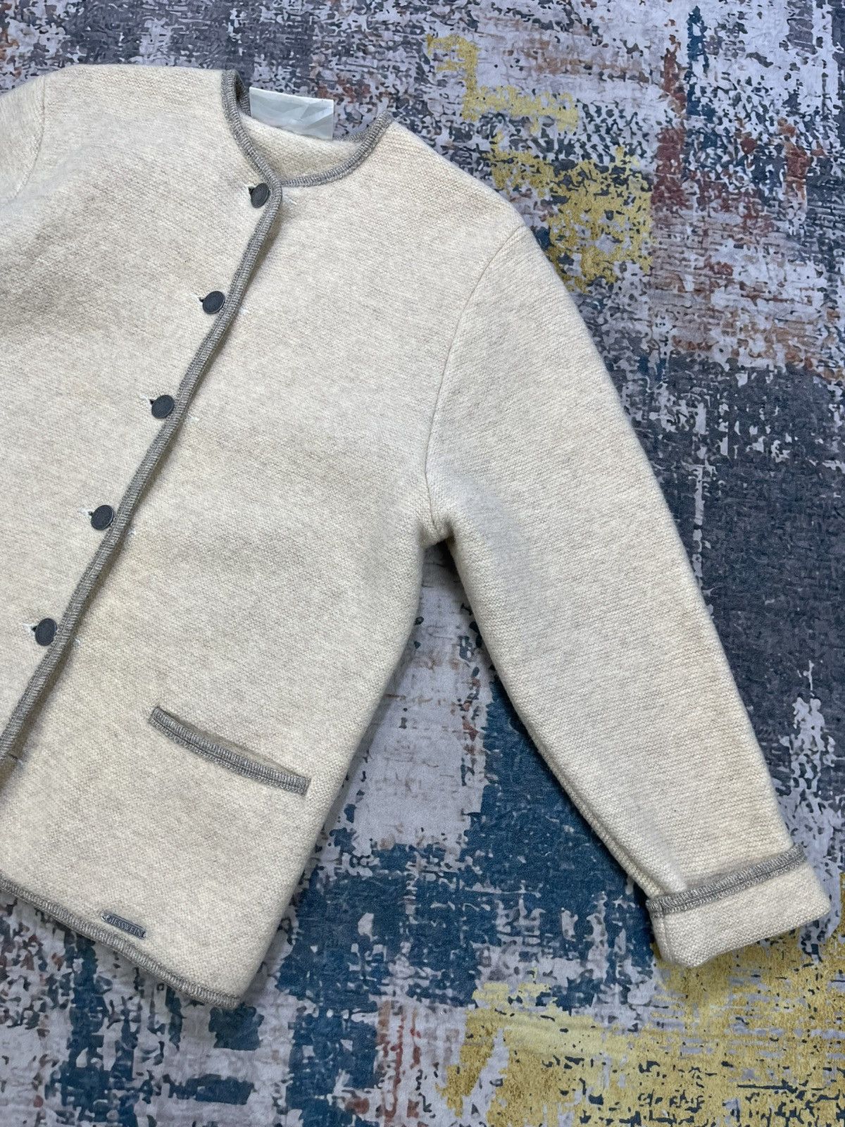 GIESSWEIN Vintage Giesswein Pure Virgin Wool Cardigan Sweater Size XL / US 12-14 / IT 48-50 - 5 Thumbnail