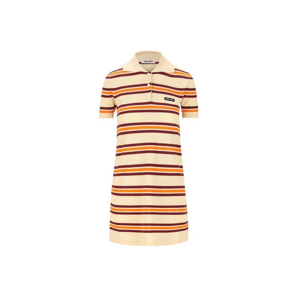 Miu Miu Miu Miu Striped Polo Dress Size 36 Size XS / US 0-2 / IT 36-38 - 1 Thumbnail