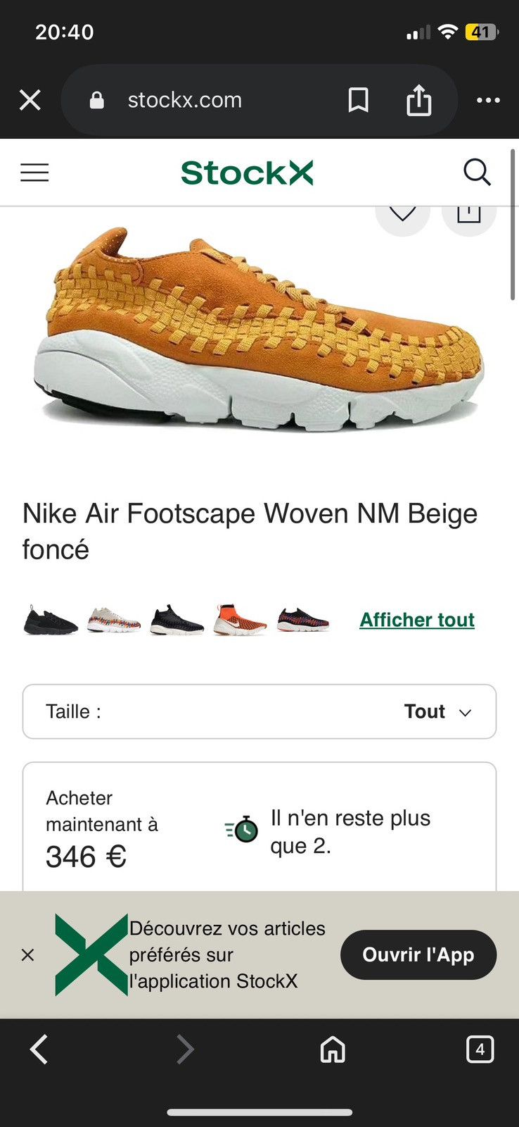 Nike Nike Air Footscape Woven “Ochre Yellow” Women’s 38.5 Size US 7.5 / IT 37.5 - 7 Thumbnail