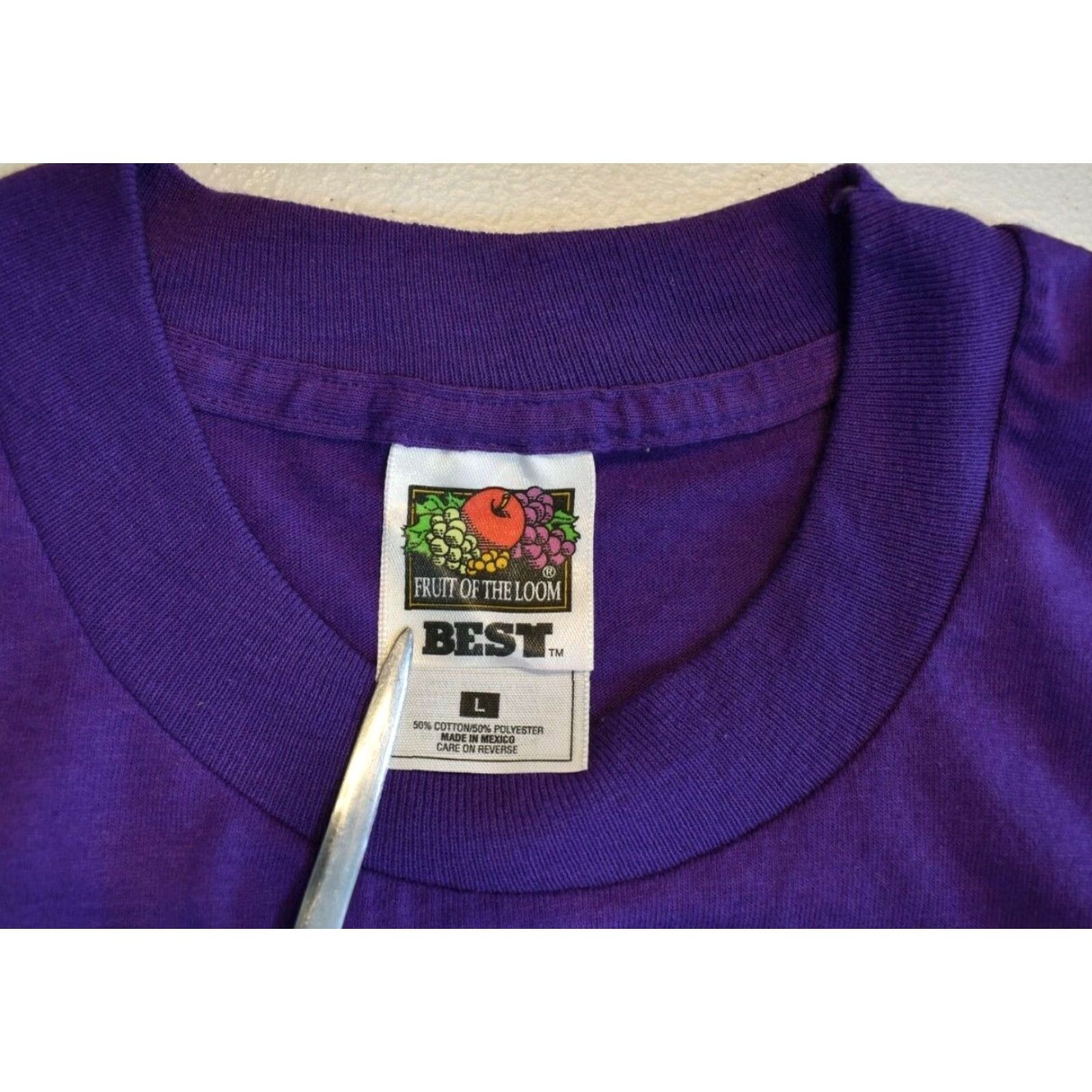 Fruit Of The Loom VINTAGE Fruit of the Loom Crystal Beach Manor Maryland T-Shirt Short Sleeve Purple S Adults Unisex Crew Neck Graphic Print Vintage Size US S / EU 44-46 / 1 - 5 Thumbnail