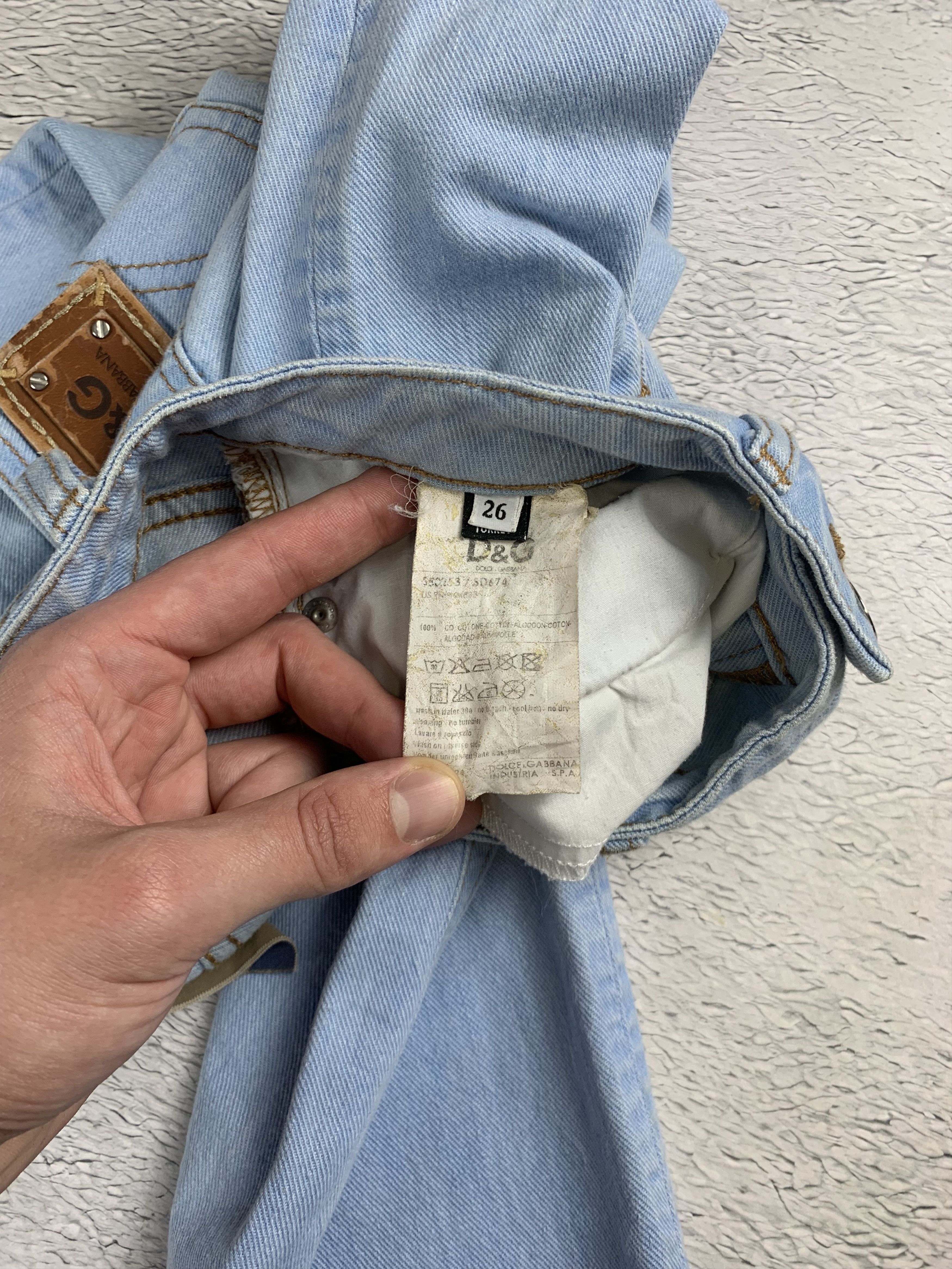 Dolce & Gabbana × Vintage Vintage Dolce & Gabbana jeans Big logo Oldmoney Luxury Size 26" / US 2 / IT 38 - 8 Thumbnail