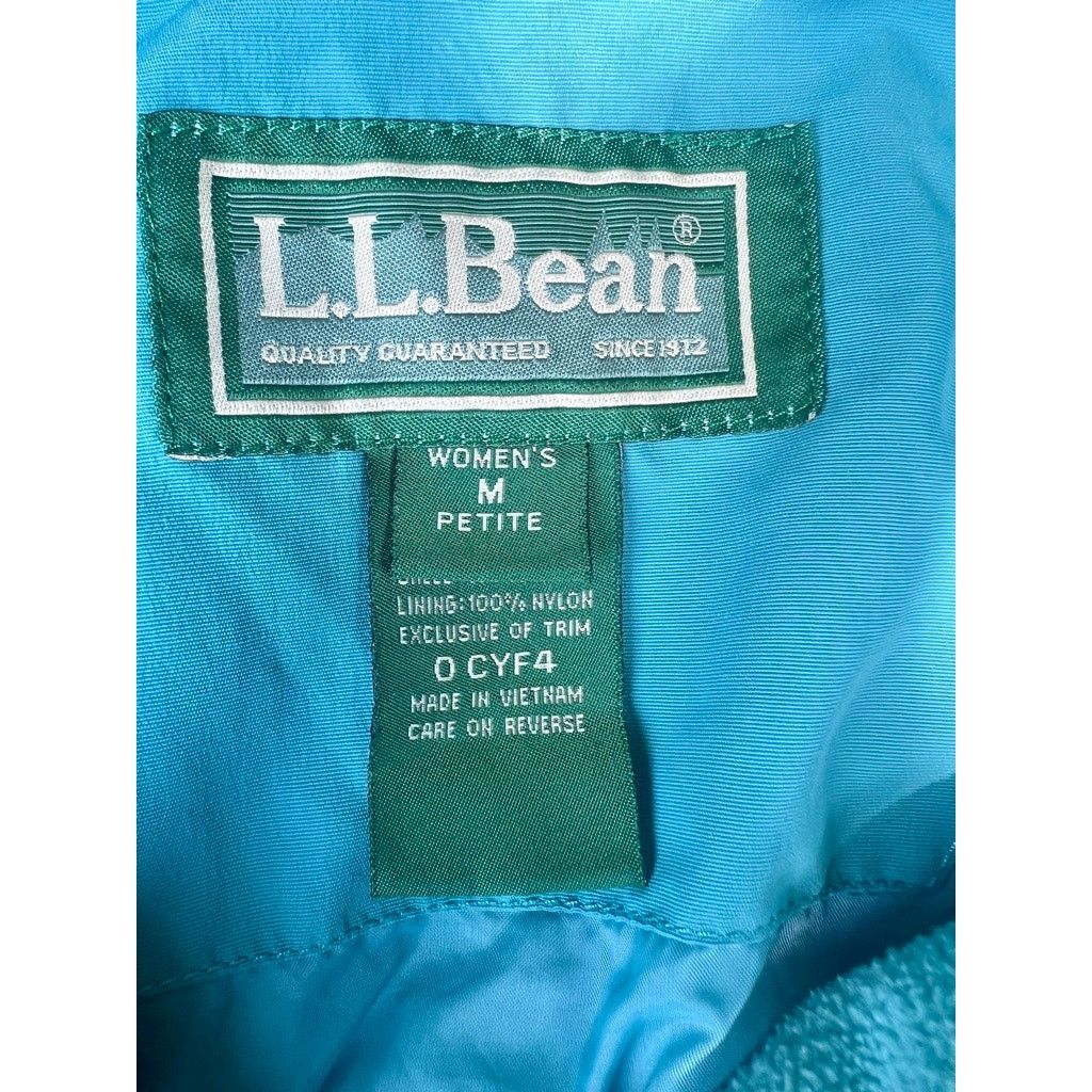 L.L. Bean Womens LL Bean Winter Ski Jacket W/ Liner M Petite Teal Blue Size M / US 6-8 / IT 42-44 - 16 Thumbnail