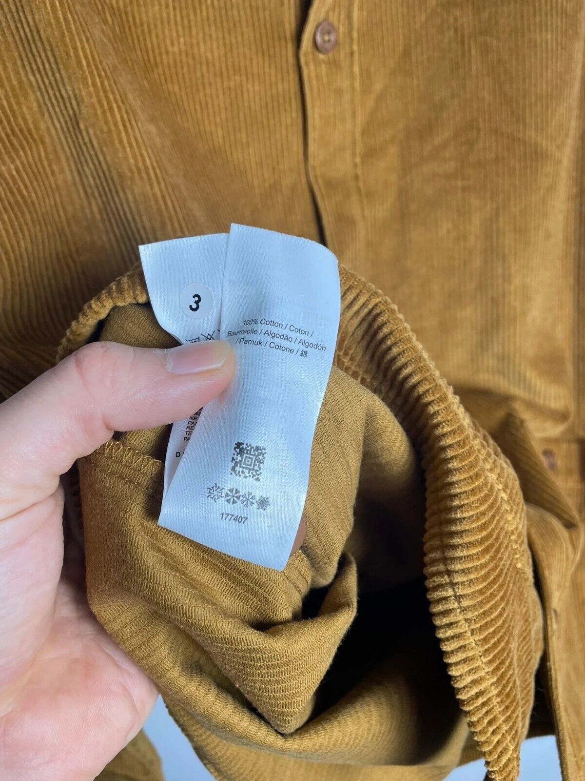 Fred Perry Fred Perry Corduroy Overshirt - Dark Caramel in size L Size US L / EU 52-54 / 3 - 7 Thumbnail