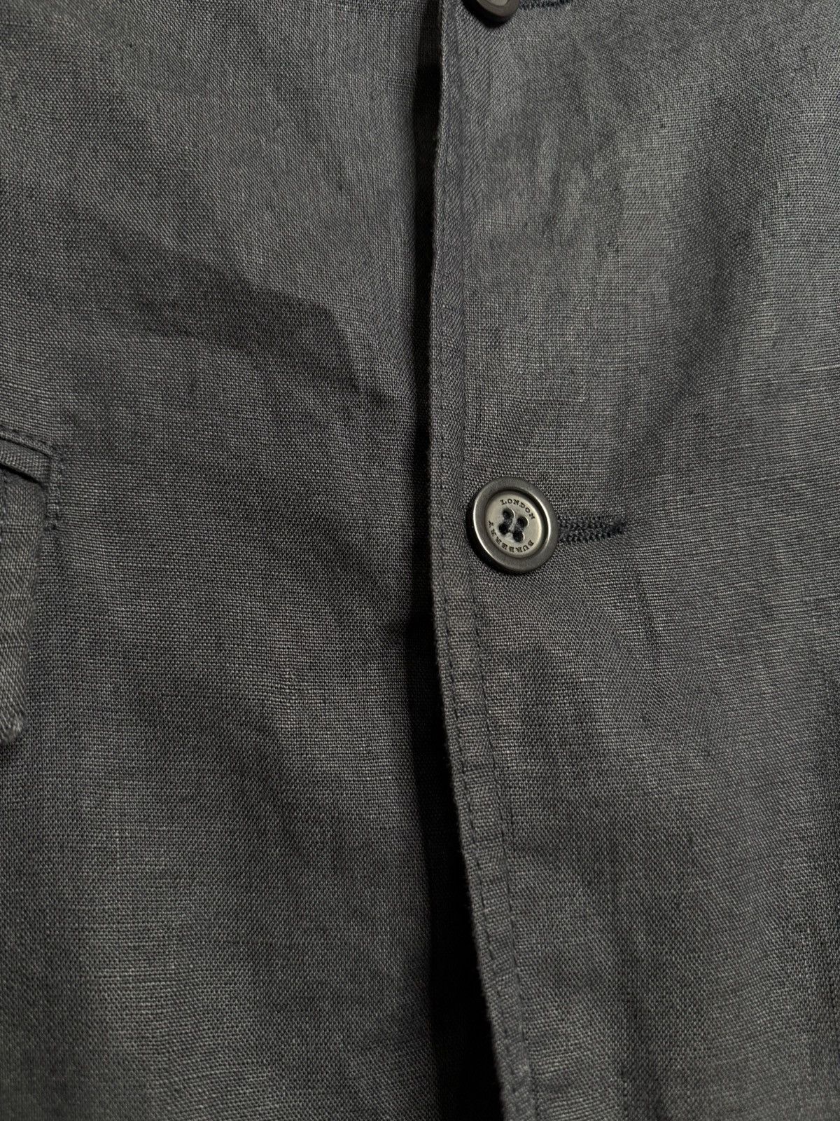 Burberry Burberry London Navy Blue Linen Blazer size 50 Size 50R - 6 Thumbnail