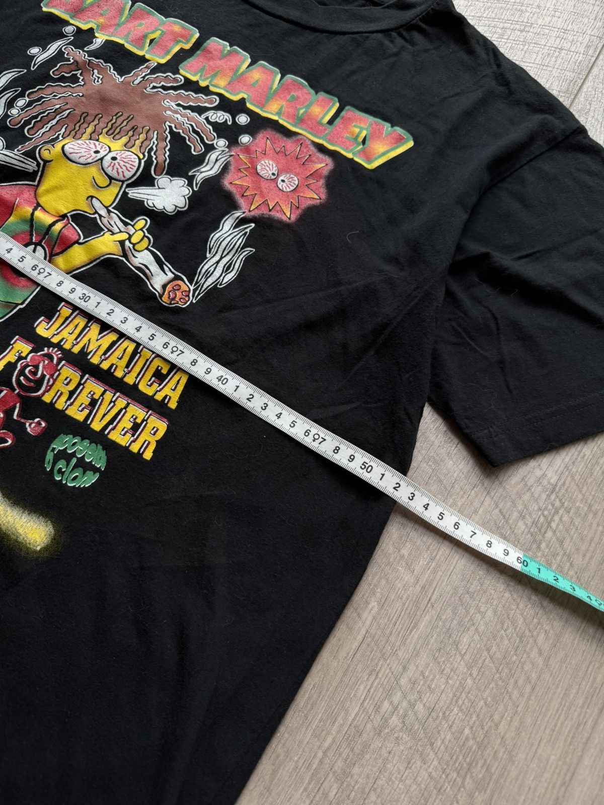 Bob Marley Bart marley bob Marley the Simpsons vintage crazy 90’s tee Size US XL / EU 56 / 4 - 8 Thumbnail