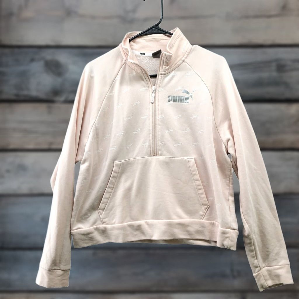 Puma Puma 1/2 Zip Sweatshirt Womens L Light Pink Active Mock Neck Pullover Zip Sweatshirt Body Activewear Womens L Pink Size L / US 10 / IT 46 - 1 Thumbnail