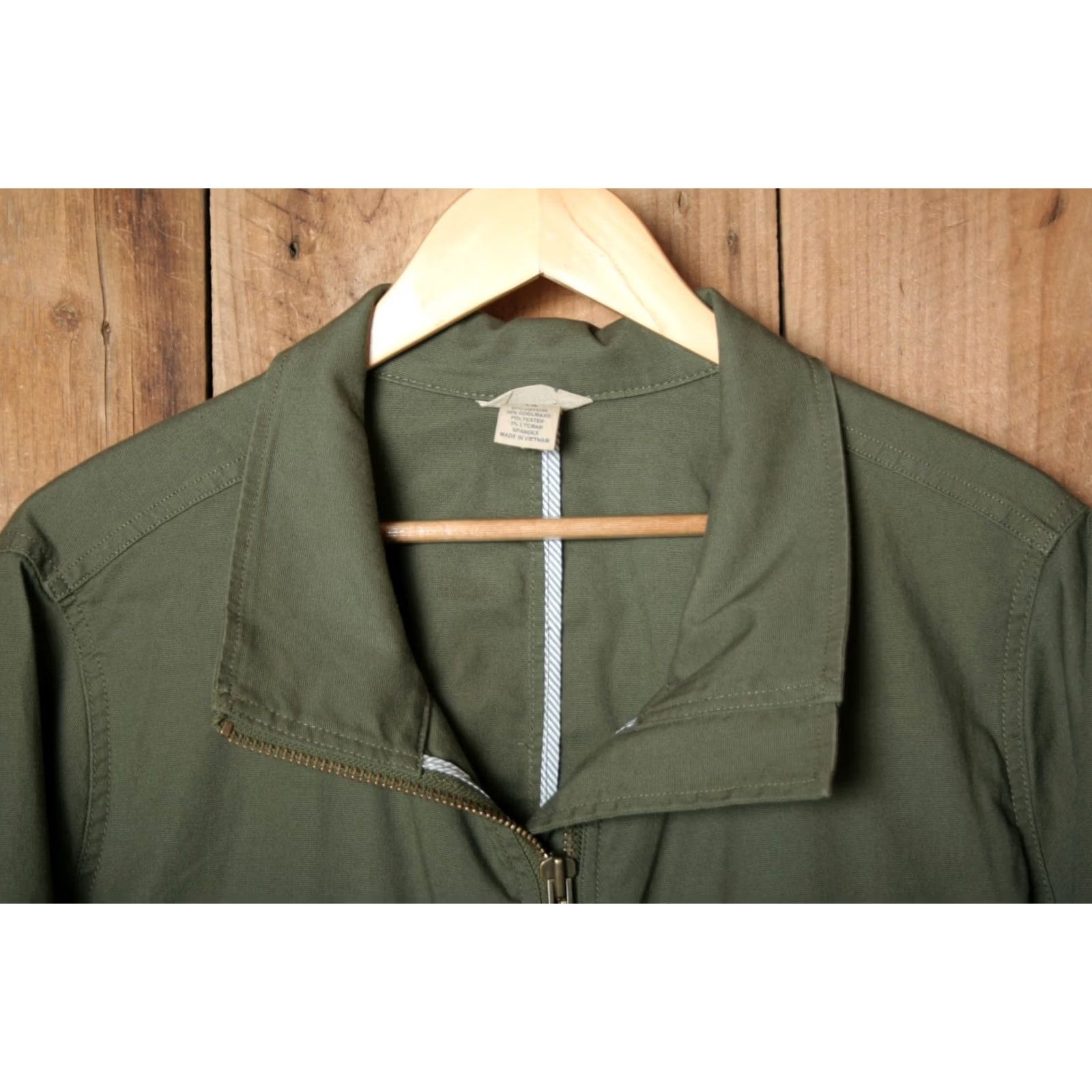 Olive DULUTH DuluthFlex Fire Hose Coolmax Olive Green Chore Jacket Women's 1X Green Jacket Women 1X Size XL / US 12-14 / IT 48-50 - 2 Thumbnail