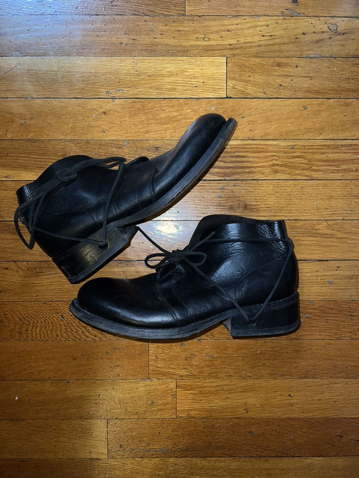 Dirk Bikkemberg 90s Lace through Heel Mid Top Boot