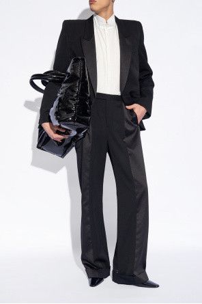 Saint Laurent Paris o1la1rc1a0226 776861 Rainer Boots in Smooth Leather in Black Size US 8 / EU 41 - 3 Thumbnail