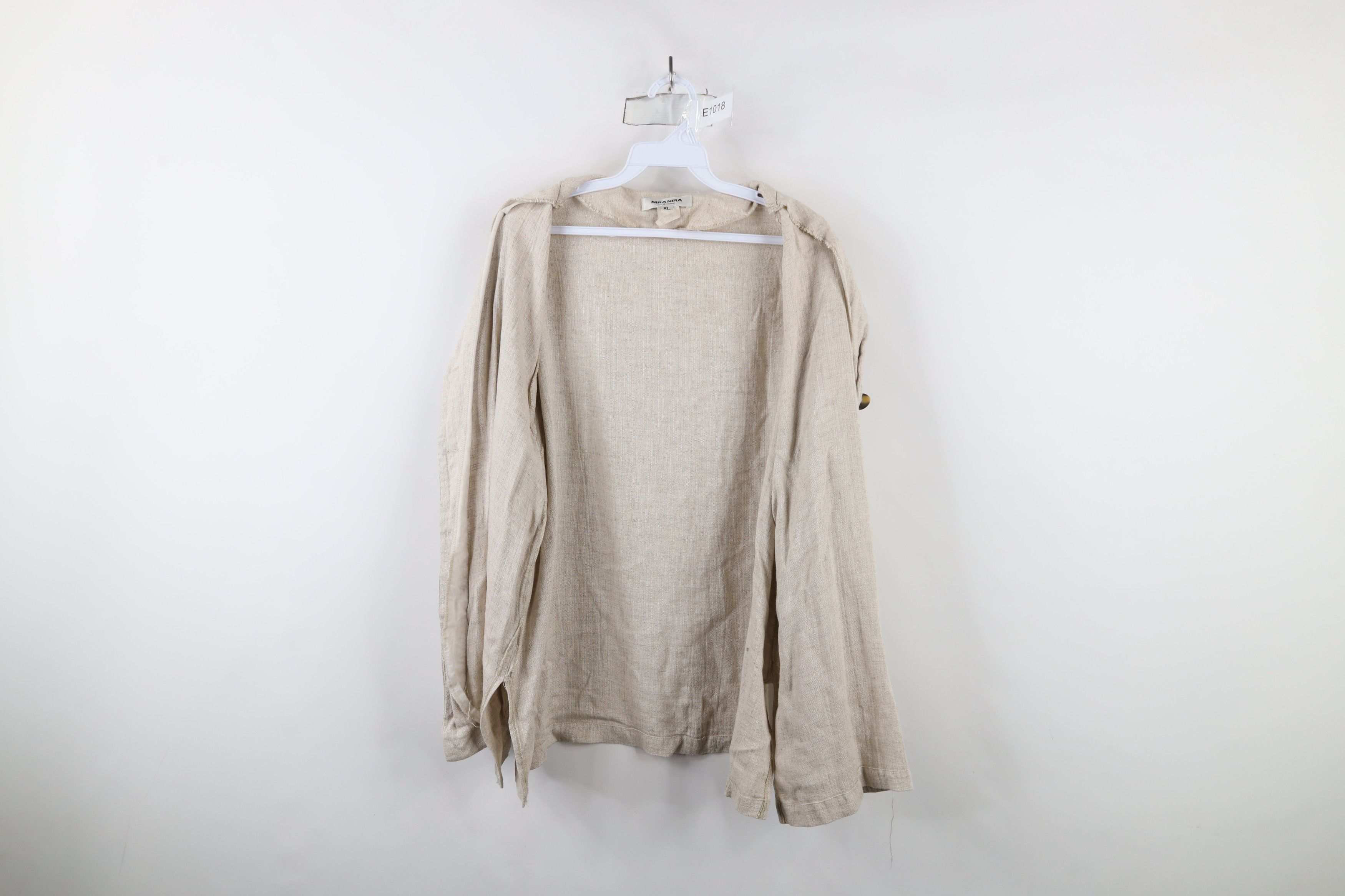 Vintage Vintage 90s Lagenlook Linen Blend Button Jacket Tunic USA Size XL / US 12-14 / IT 48-50 - 10 Thumbnail