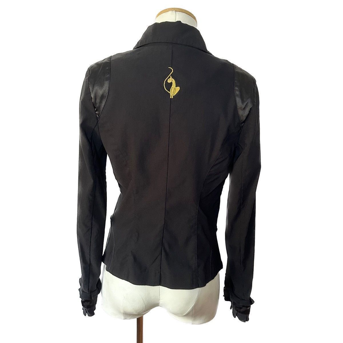 Vintage Baby Phat Gold Cat Satin Trim Frilly Cuff Black Blazer XL Size XL / US 12-14 / IT 48-50 - 4 Thumbnail