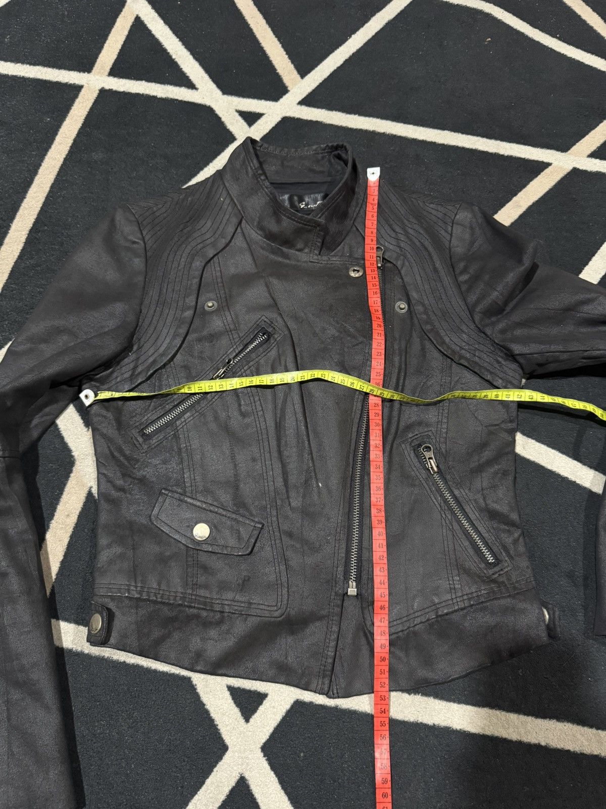 14th Addiction Waxed Jacket Japanese Brand Styled Asymmetrical Size US S / EU 44-46 / 1 - 6 Thumbnail