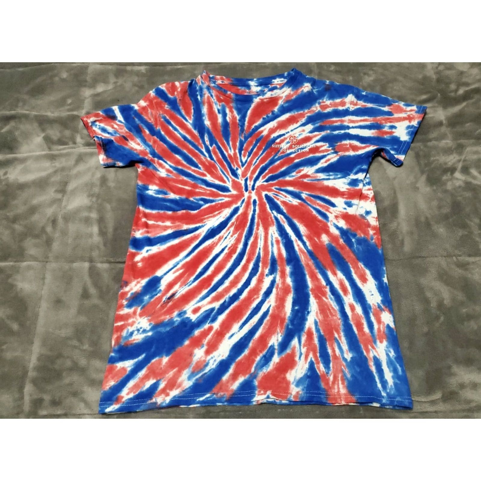 Vintage Simply Southern Tie Dye TShirt Crew Neck Short Sleeve Women XS? No size given. Size S / US 4 / IT 40 - 3 Thumbnail