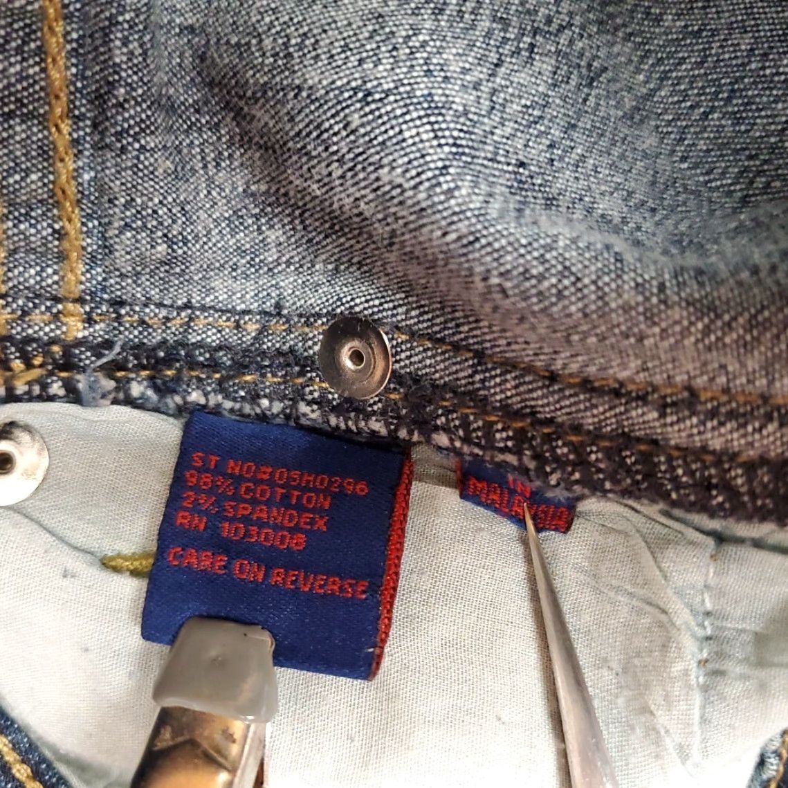 Denime Yuka Jeans Womens 8 Blue Denim Bootcut Rhinestone Cowboy Western Pants Shirt? Size 30" / US 8 / IT 44 - 5 Thumbnail