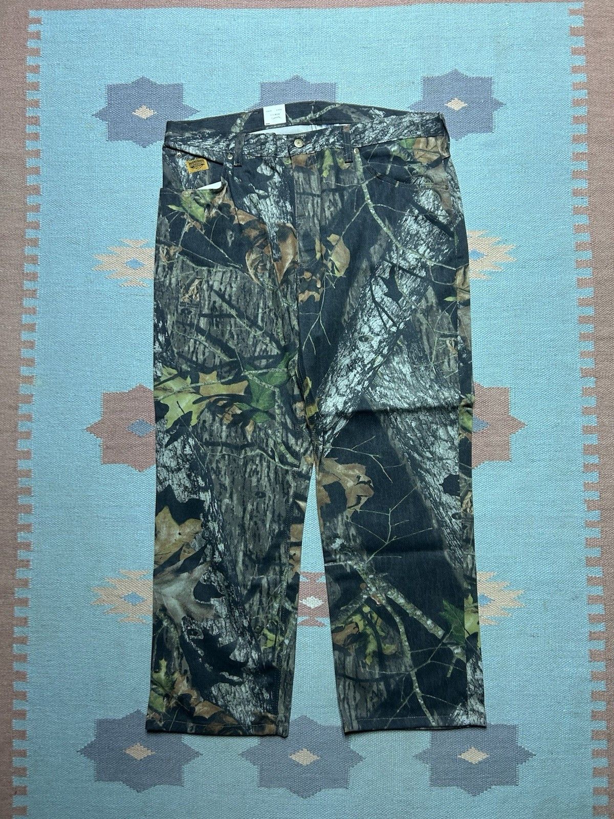 Vintage NEW Vintage diamond cut jeans mossy oak camo NWT men’s 38x30 Size US 38 / EU 54 - 5 Thumbnail