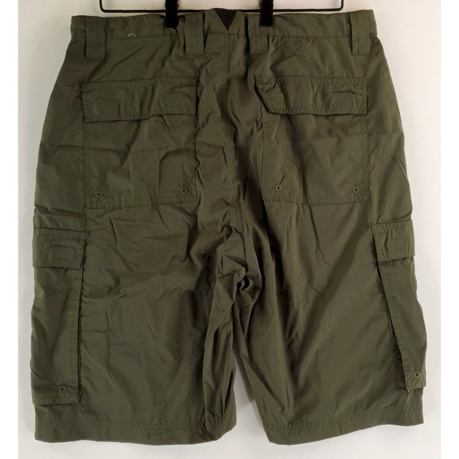 Vintage Boy Scouts of America Cargo Shorts Supplex Nylon Green Mens M (35 Actual) Size US 31 - 4 Thumbnail