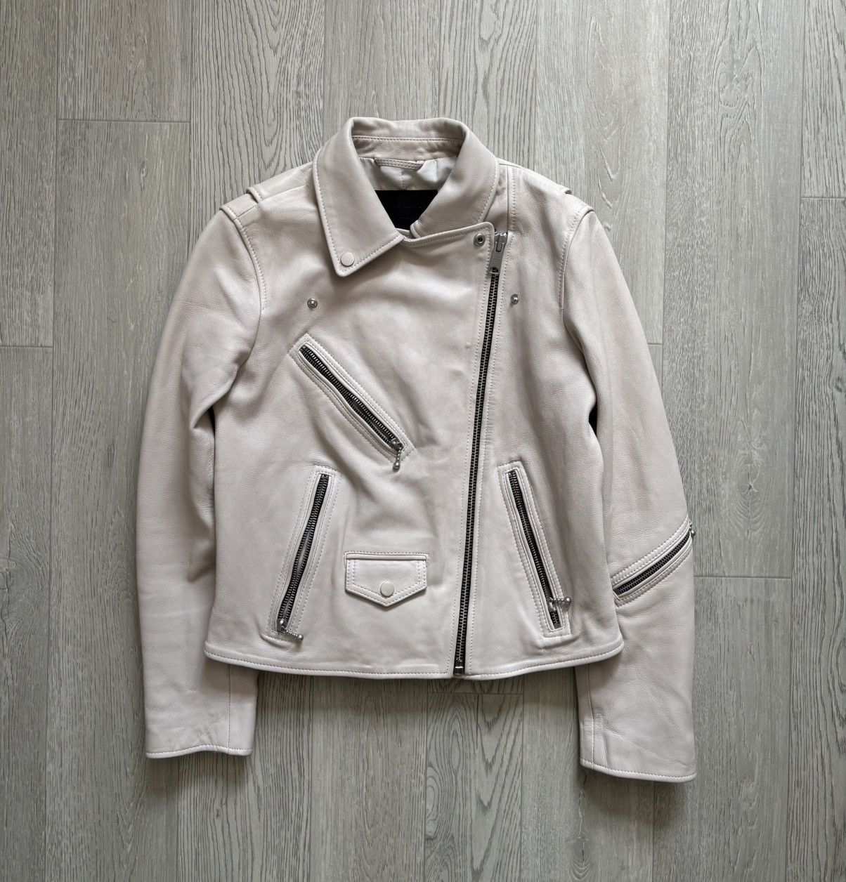 Allsaints All Saints Leather Biker Jacket Size M / US 6-8 / IT 42-44 - 1 Thumbnail