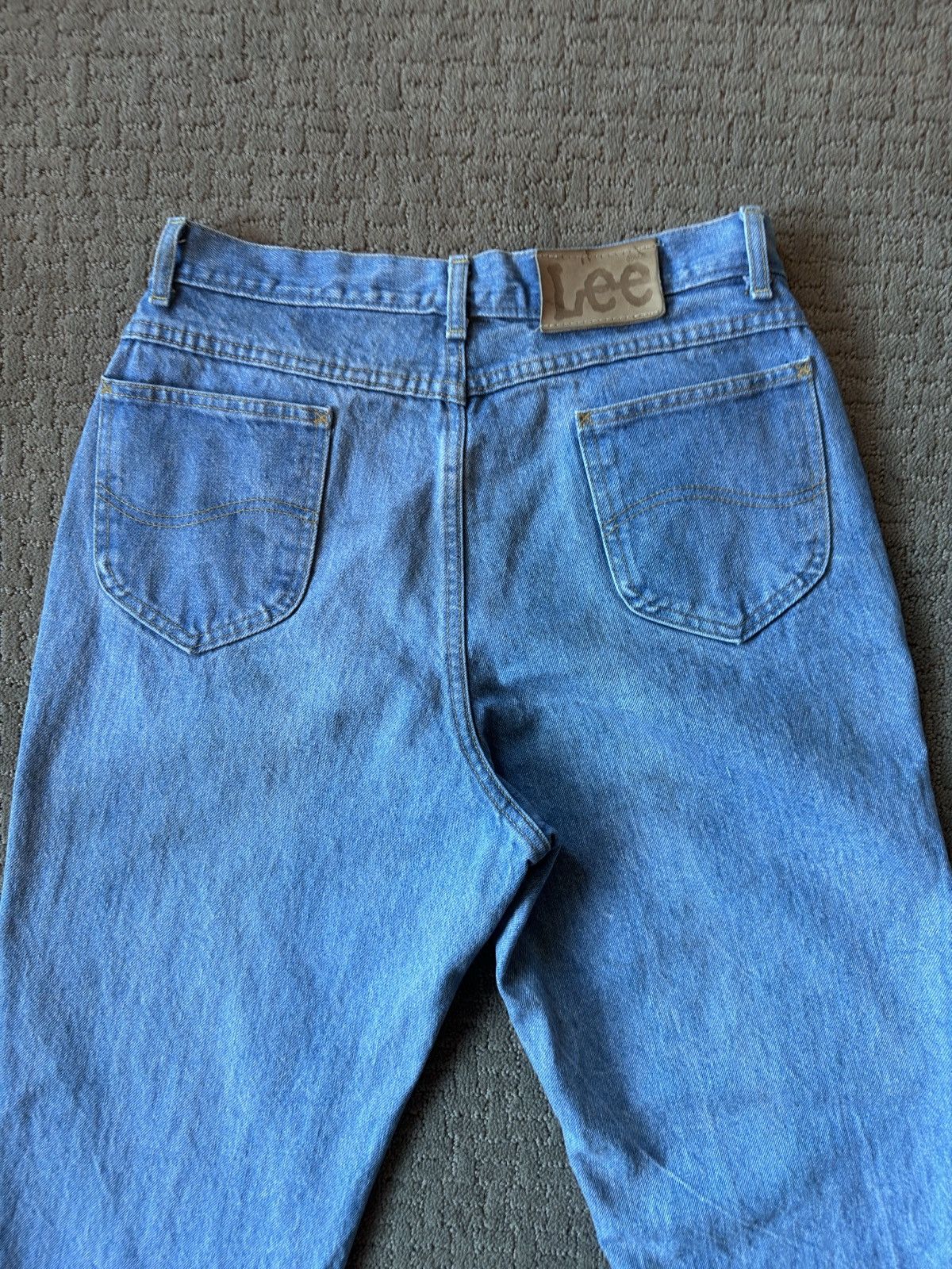 Lee × Vintage Light Wash Rider Jeans Size 31" - 6 Thumbnail