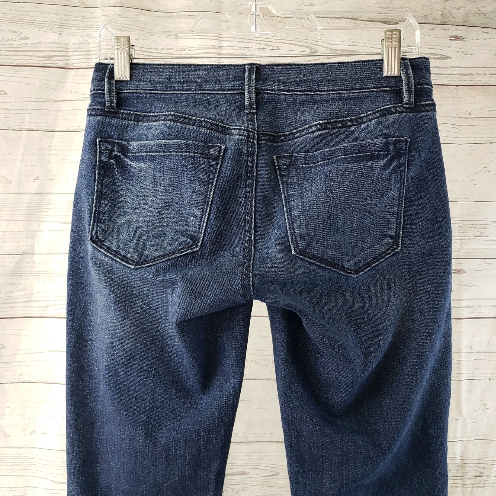 Loft LOFT Womens Modern Skinny Ankle Jeans Sz 25 Blue Ankle Zip Low Rise Denim 26in Inseam Womens Jeans Size 42" / US 20 - 5 Thumbnail