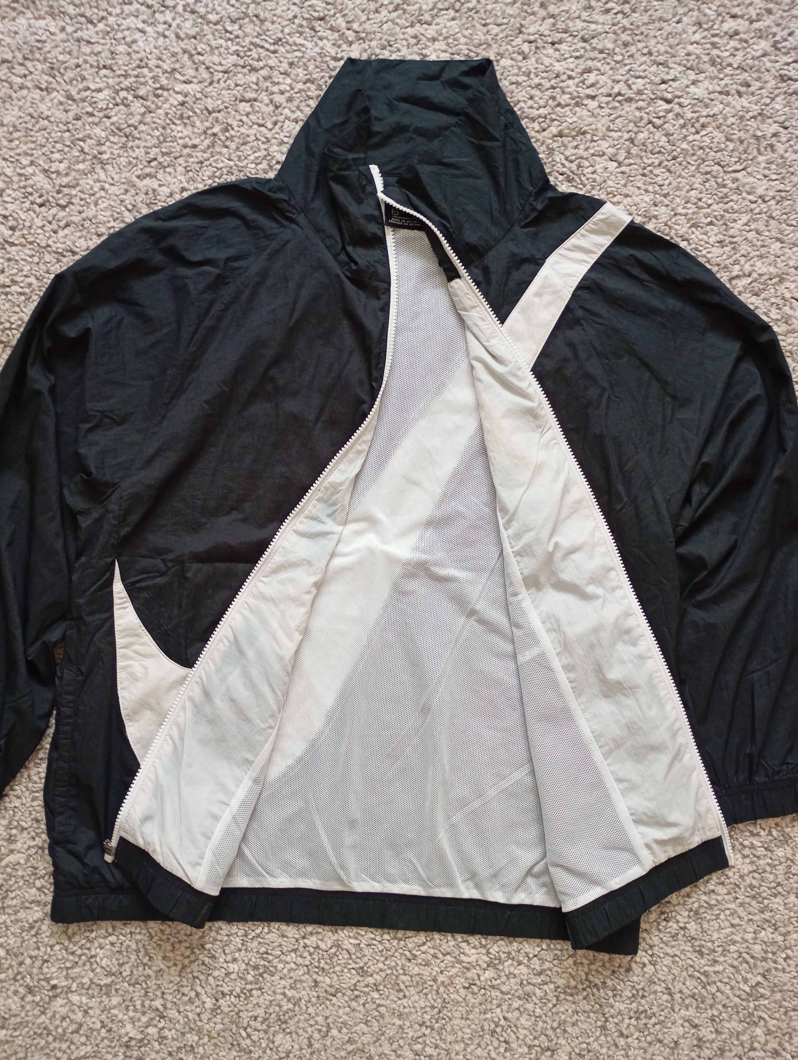 Nike × Vintage Vintage Nike Track Jacket Big Logo Swoosh Y2K Drill 90s Size US XS / EU 42 / 0 - 12 Thumbnail