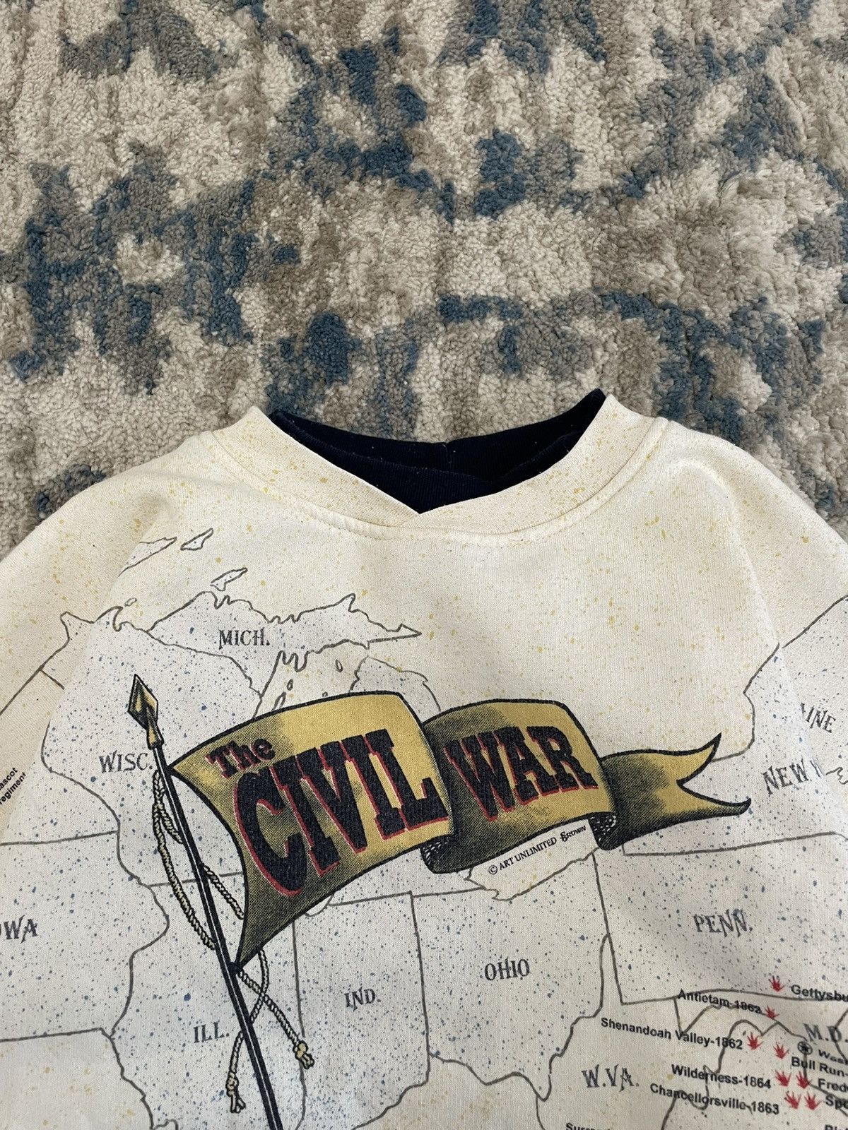 Vintage 90s Vintage Art Graphic Sweatshirt Crewneck Unsoundrags Size US L / EU 52-54 / 3 - 2 Thumbnail