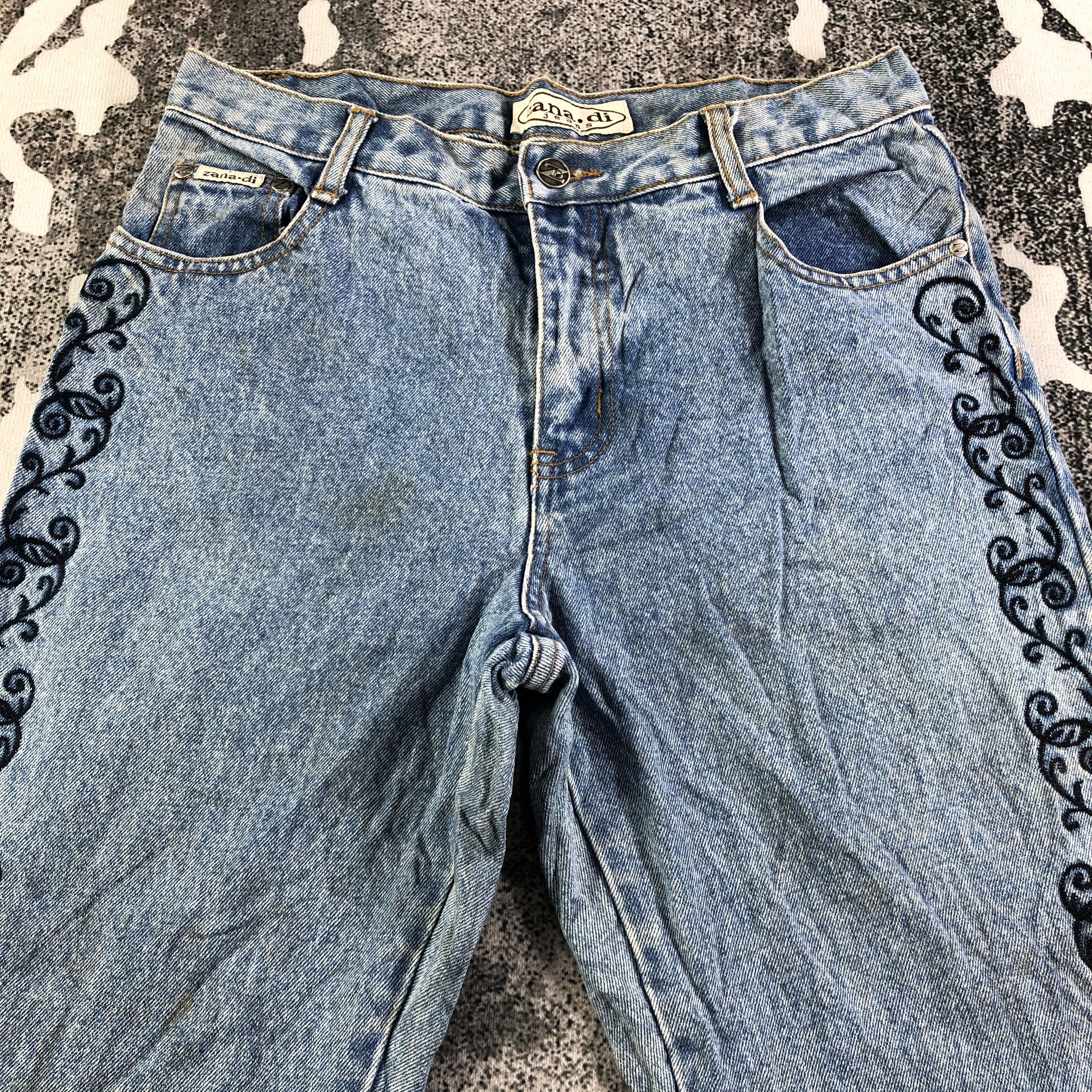 Japanese Brand Vintage 90s Japanese Brand Blue Flared Jeans KJ2083 Size US 31 - 3 Thumbnail