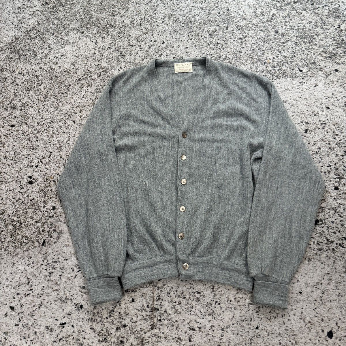 Vintage 80s Acrylic Cardigan Sweater Made in USA ERD Grunge Size US XL / EU 56 / 4 - 17 Thumbnail