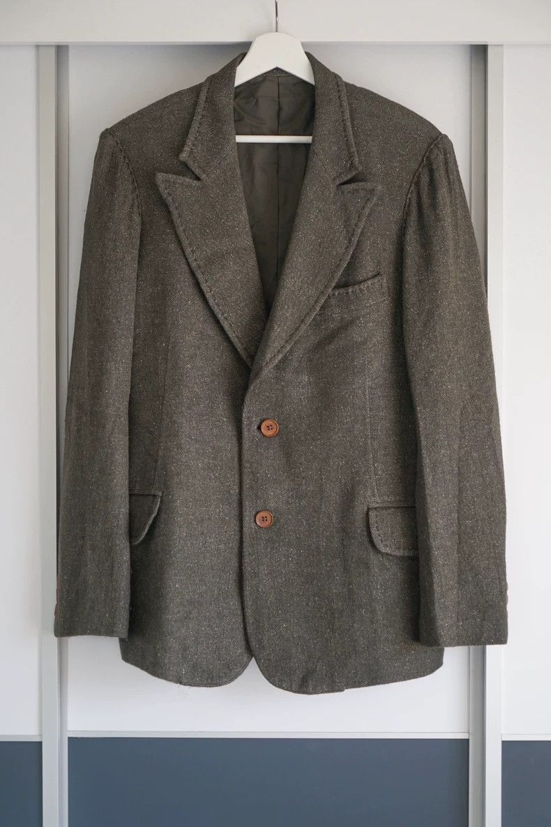Yohji Yamamoto Yohji Yamamoto Yohji Yamamoto Custom Tailored Blazer Suit Size US S / EU 44-46 / 1 - 1 Thumbnail