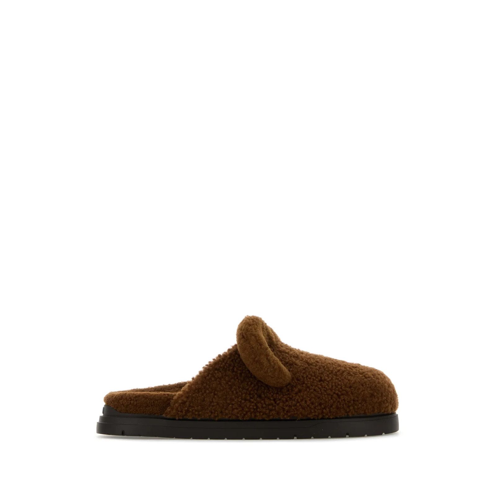 FENDI Brown Teddy Fabric Slippers New & Authentic (Men's siz
