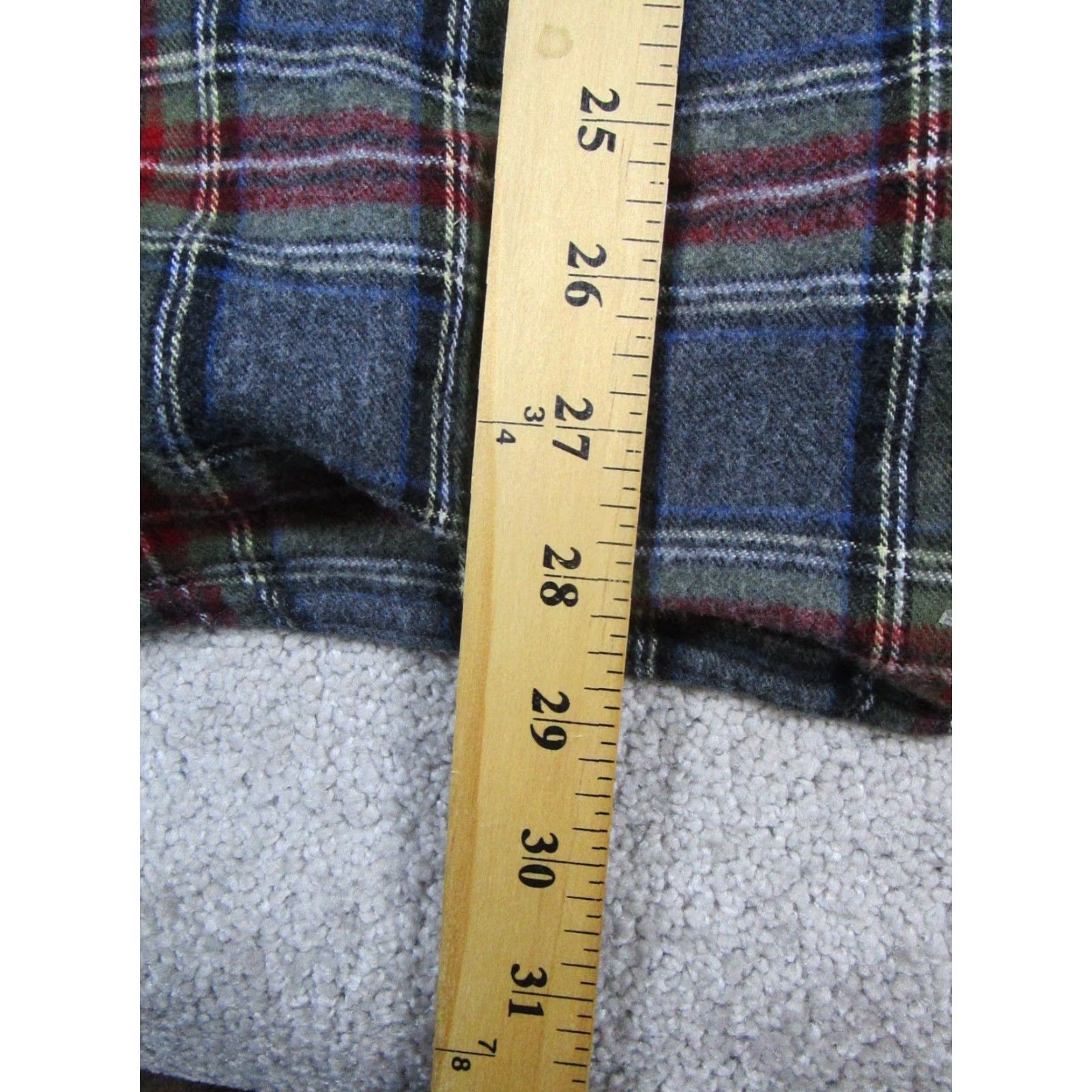 Vintage L.L.Bean Button-Up Flannel Shirt Mens M Green Cotton Plaid - 90s? Size US M / EU 48-50 / 2 - 7 Thumbnail