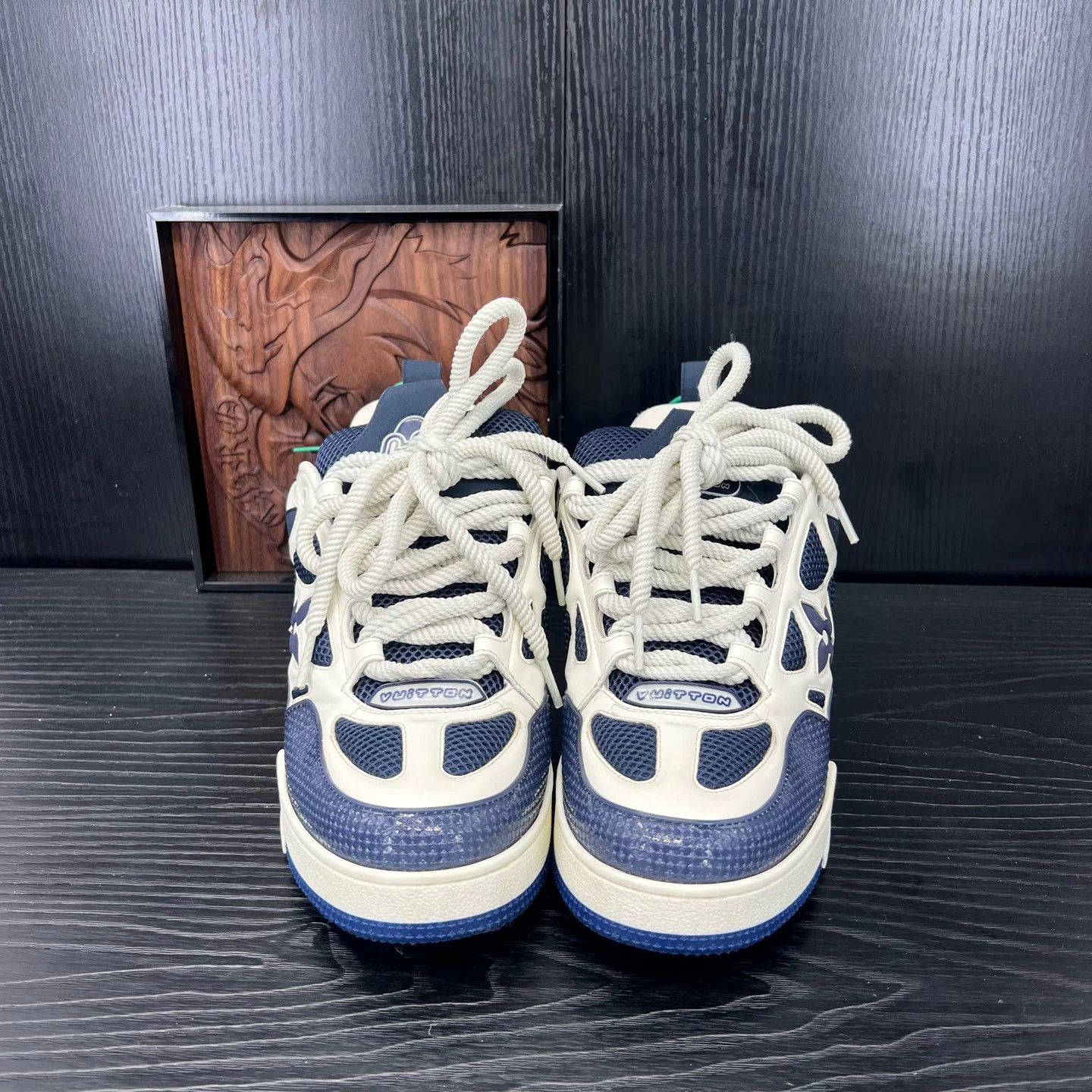 Louis Vuitton LV Skate Blue/White US8.5/42.5 New Original Box Size US 8.5 / EU 41-42 - 4 Thumbnail