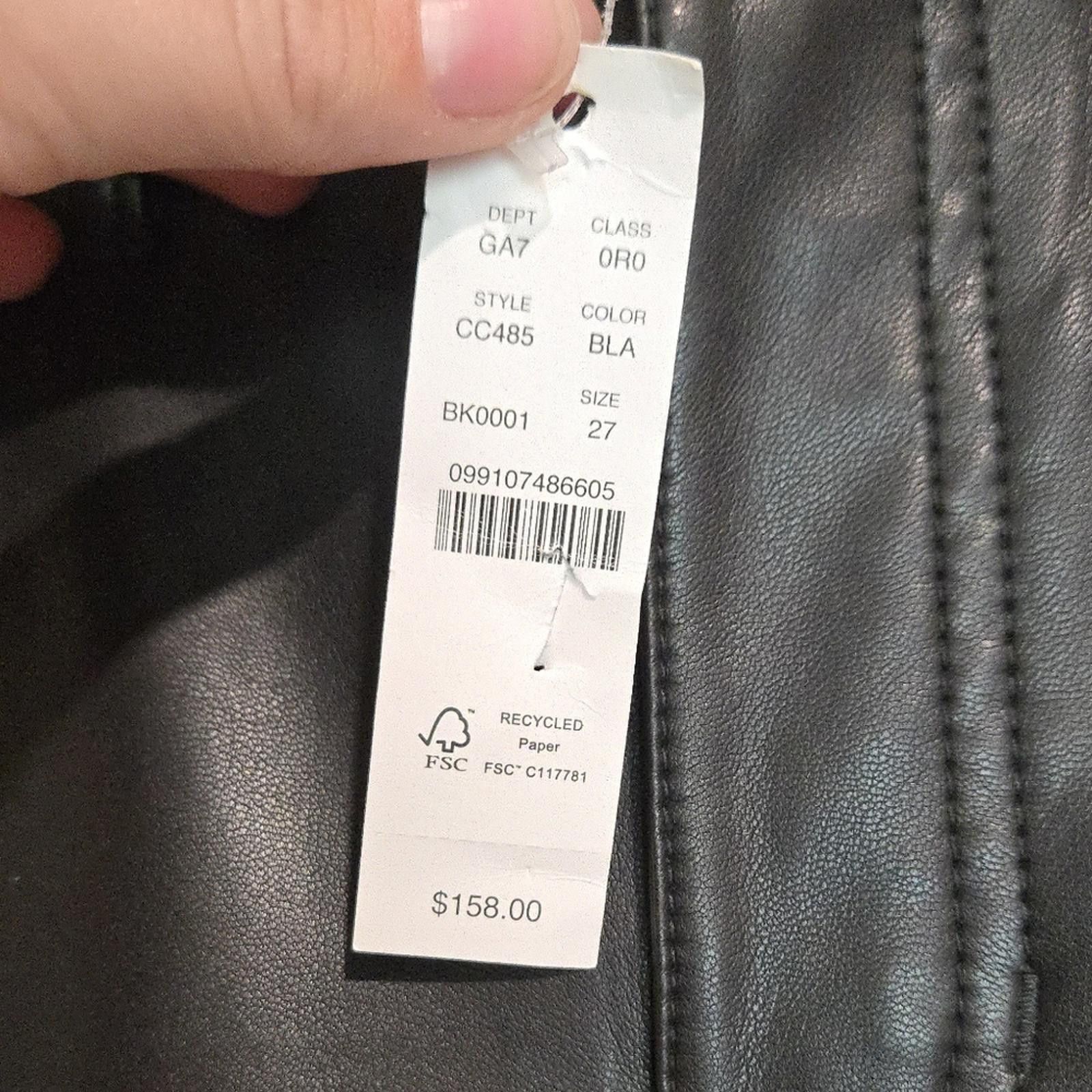 J.Crew J Crew High-rise bootcut pant in faux leather Size 27" / US 4 / IT 40 - 4 Thumbnail