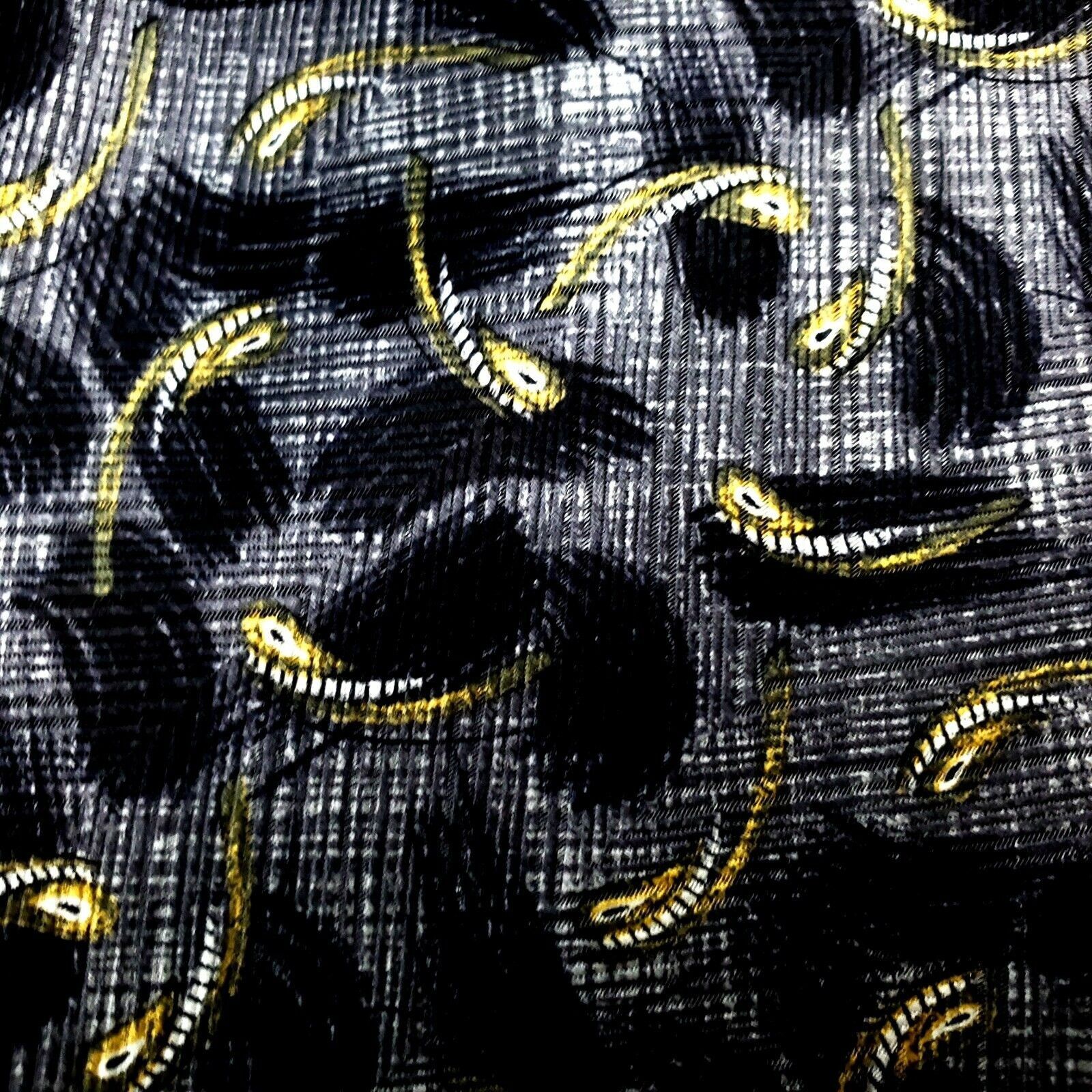 Robert Talbott Robert Talbott Silk Tie Print Gray Blue Abstract Short Wide Size ONE SIZE - 2 Thumbnail