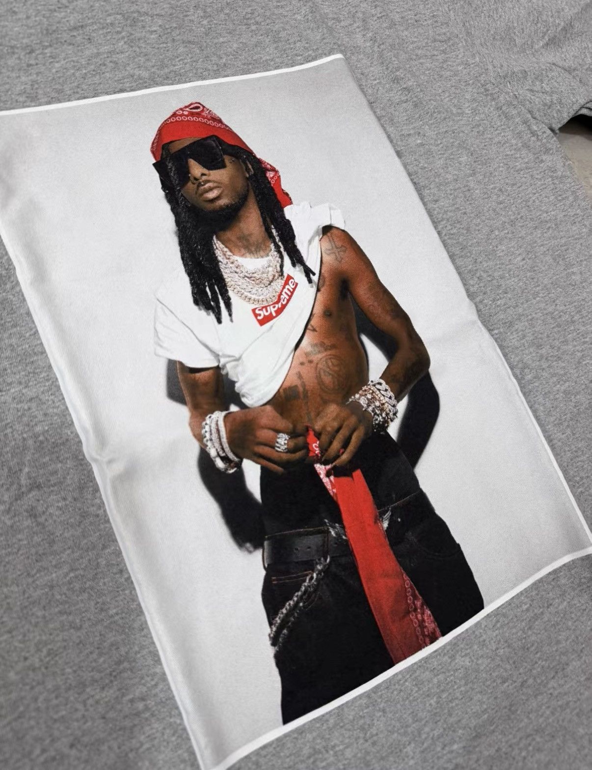Supreme Supreme FW25 WEEK1 Playboi Carti Photo Tee J34 Size US M / EU 48-50 / 2 - 2 Thumbnail