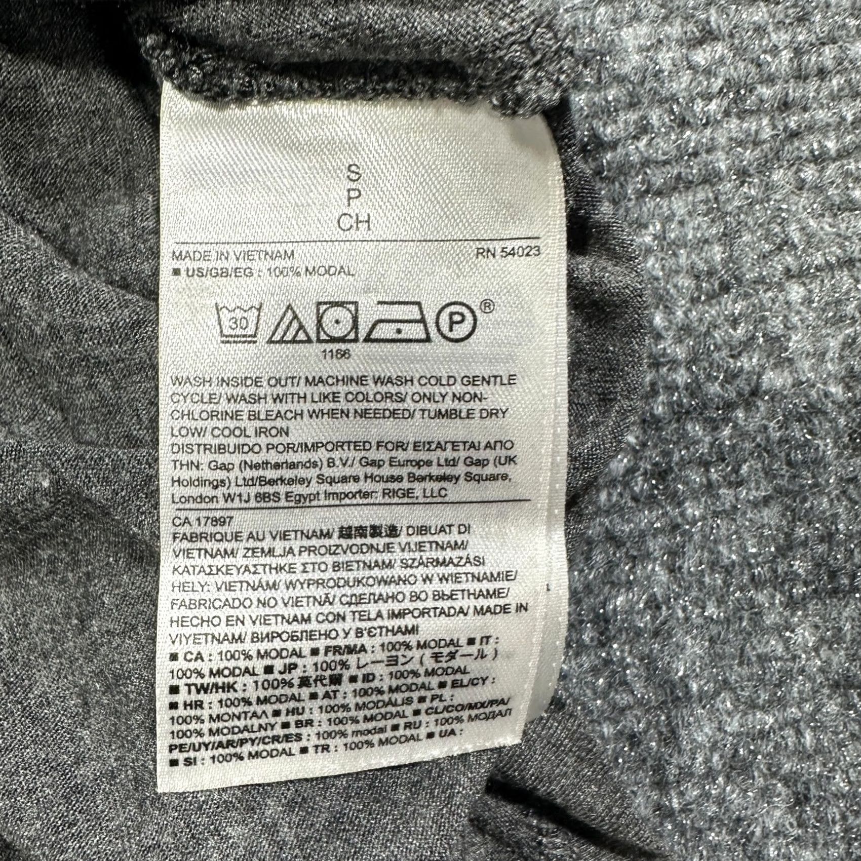 Banana Republic Banana Republic Womens Small Gray Cotton Stretch Long Sleeve Tee Curved Hem Size S / US 4 / IT 40 - 6 Thumbnail