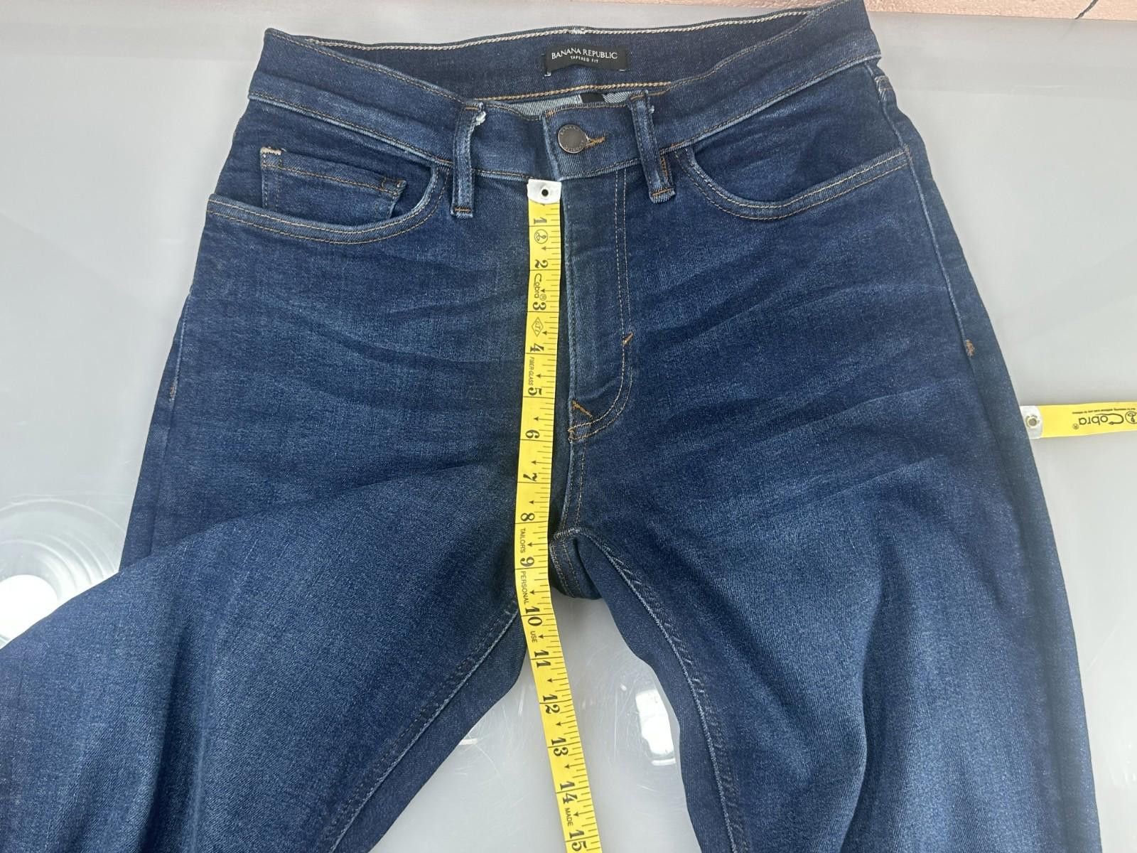 Banana Republic Banana Republic Men's 30/32 Tapered Fit Denim Blue Jeans Size US 30 / EU 46 - 4 Thumbnail