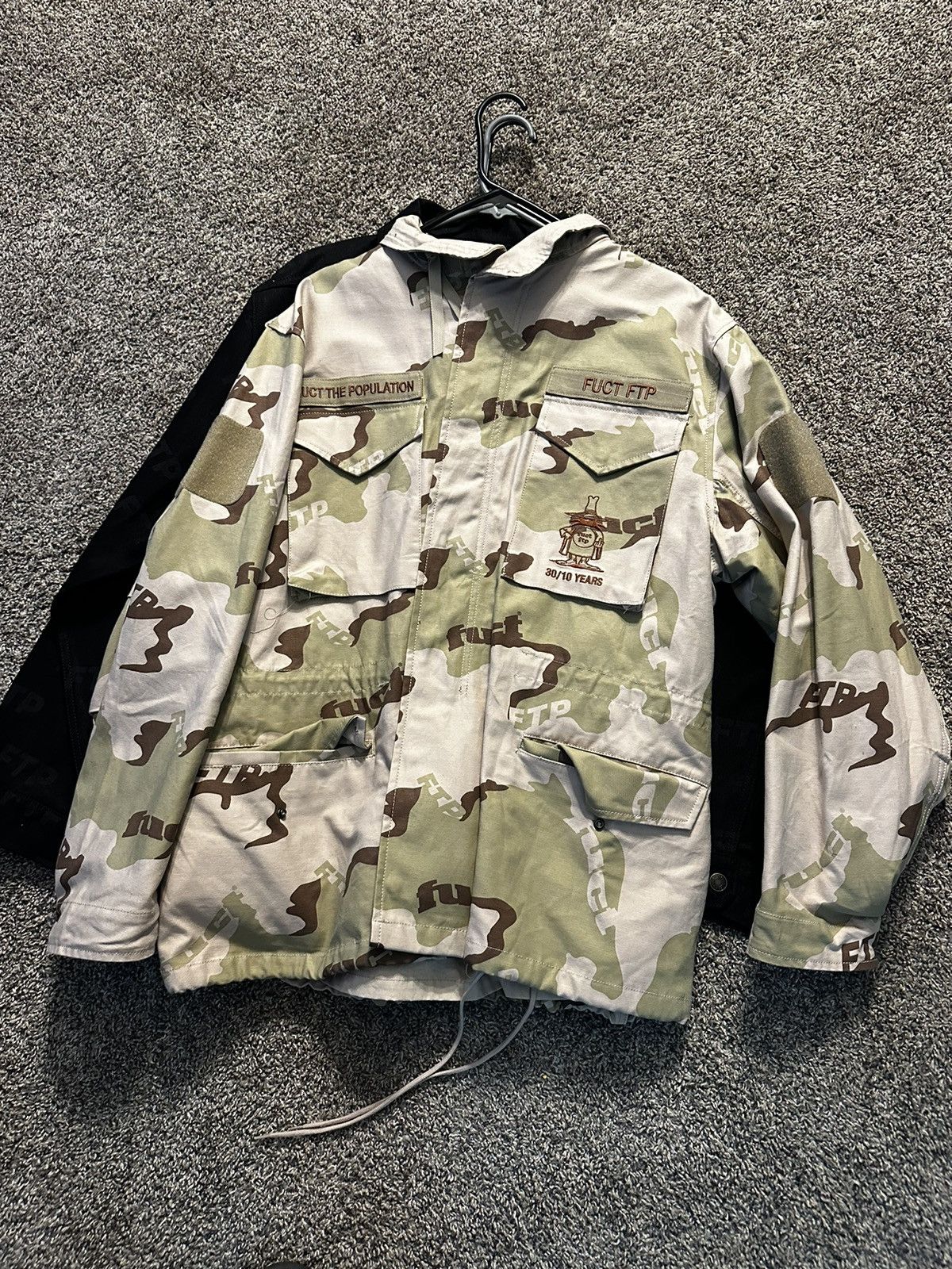 Pre-owned Fuck The Population Ftp X Fuct M65 Jacket In Camo